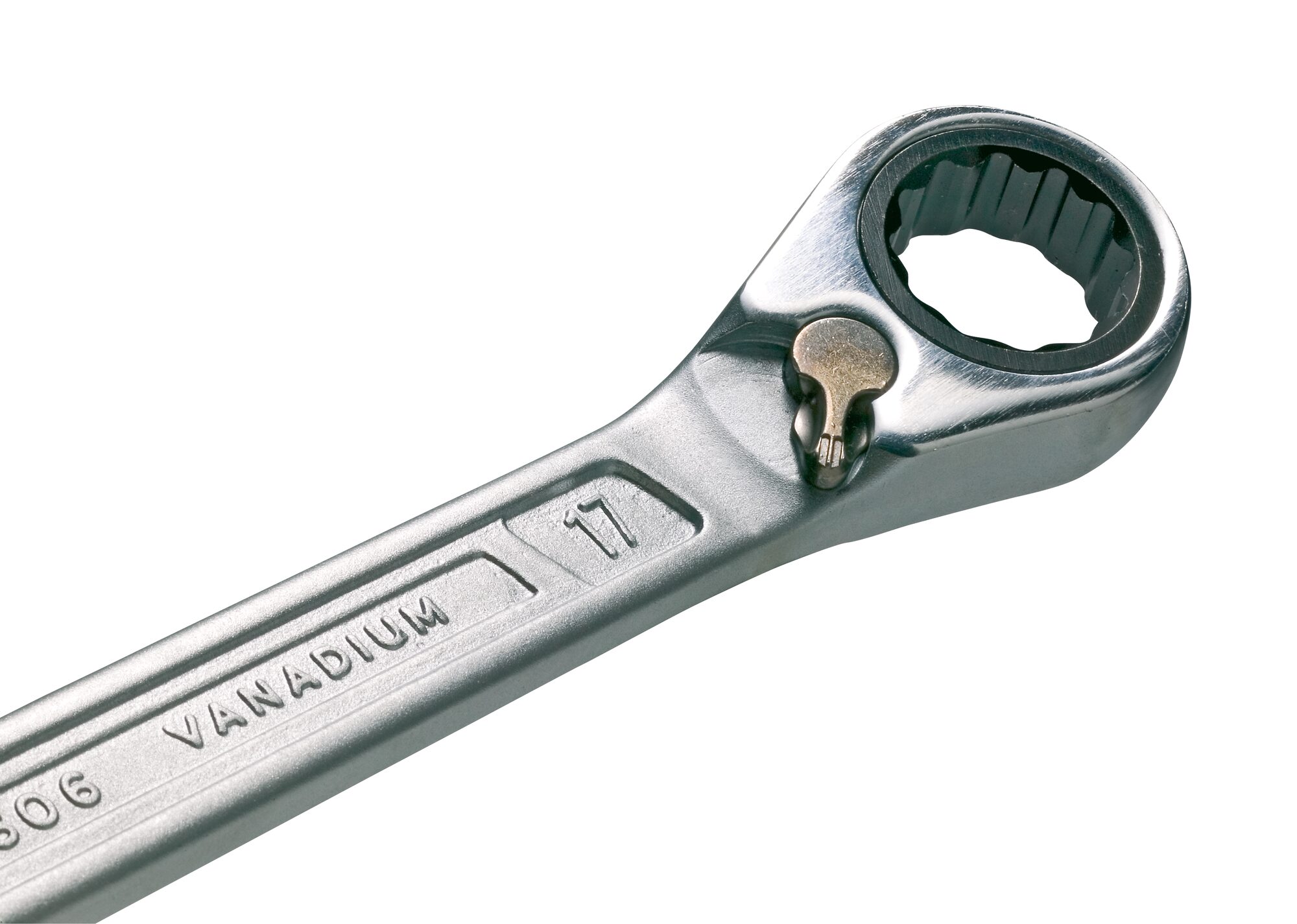 HAZET Knarren Ring-Maulschlüssel 606-8 · Außen Doppel-Sechskant-Tractionsprofil · 8 mm