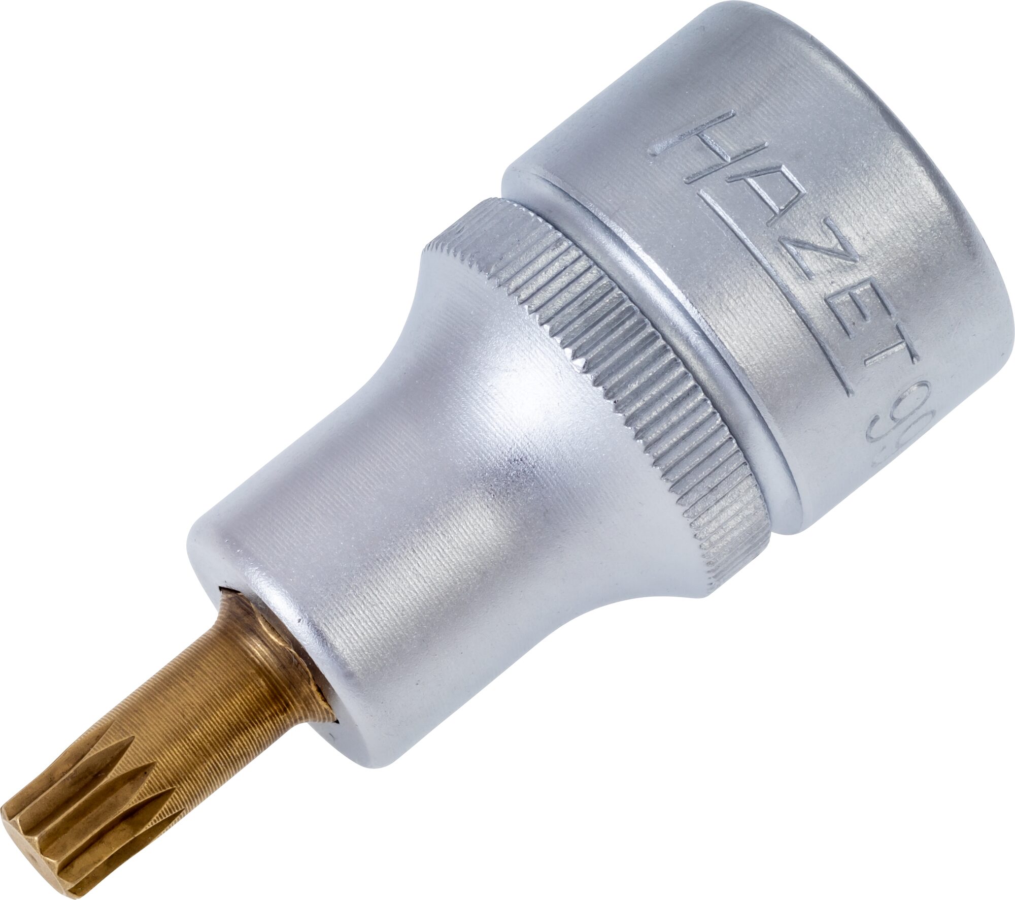 HAZET Schraubendreher-Steckschlüsseleinsatz 990-6 · Vierkant hohl 12,5 mm (1/2 Zoll) · Innen Vielzahn Profil XZN · M6