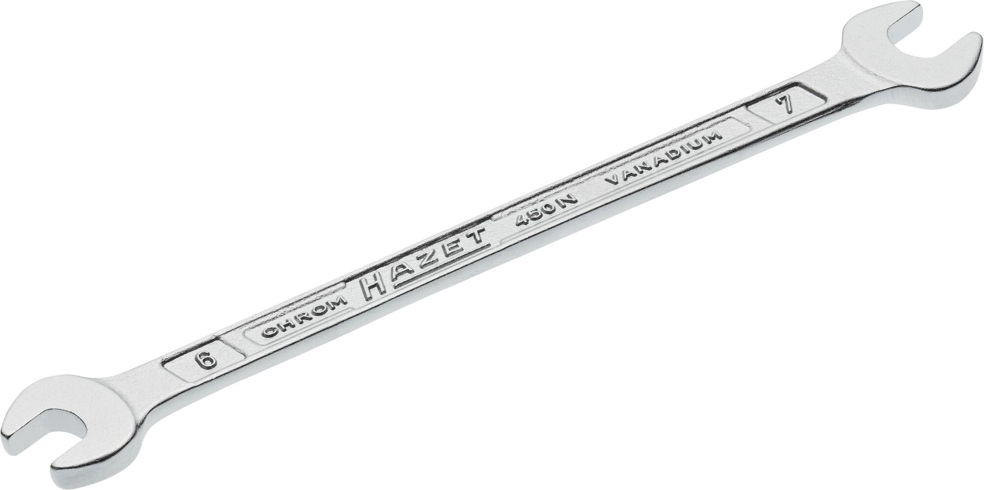 HAZET Doppel-Maulschlüssel 450N-6X7 · Außen Sechskant Profil · 6 x 7 mm HAZET Doppel-Maulschlüssel 450N-6X7 · Außen Sechskant Profil · 6 x 7 mm