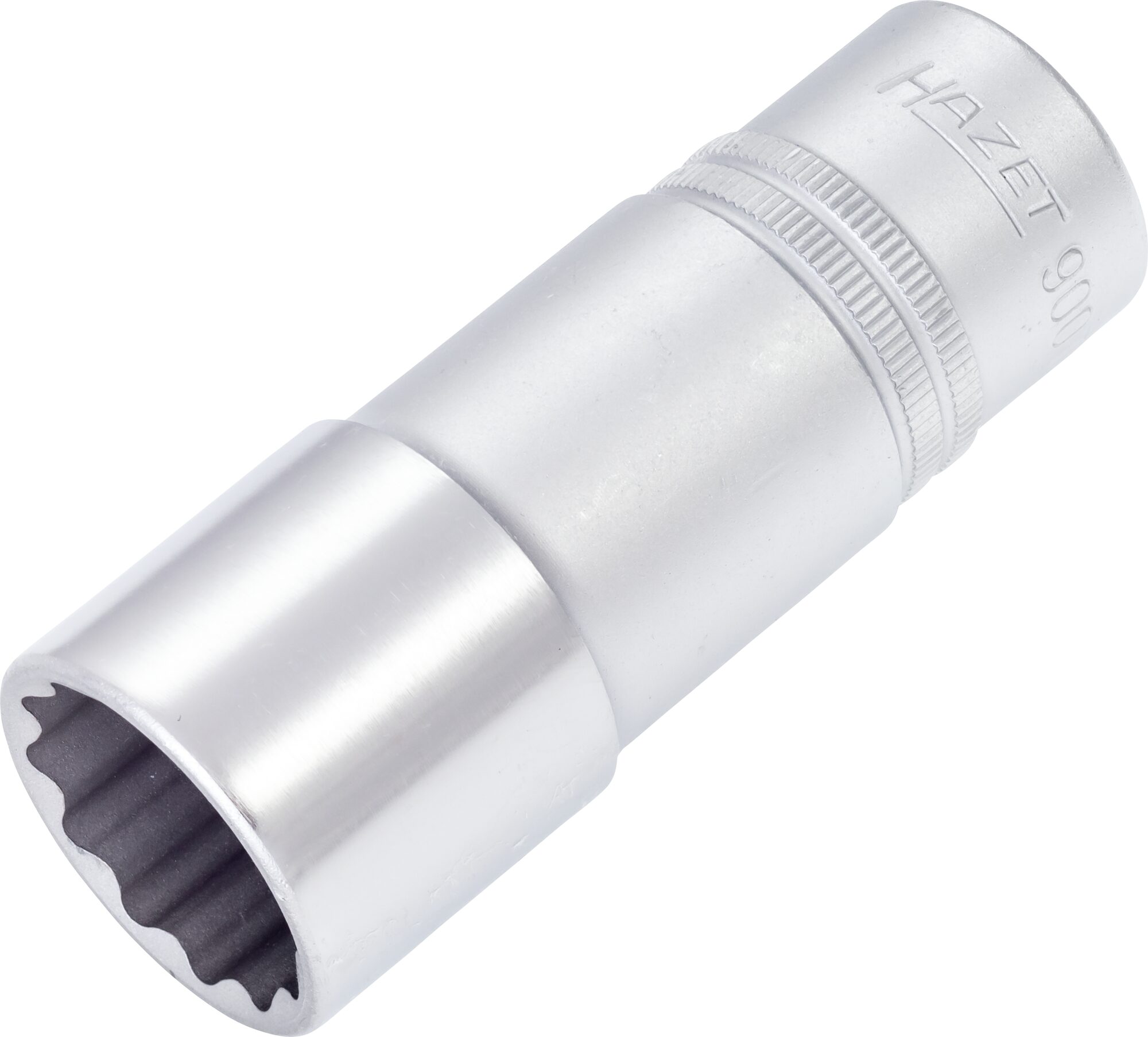 HAZET Steckschlüsseleinsatz · Doppelsechskant 900TZ-24 · Vierkant hohl 12,5 mm (1/2 Zoll) · Außen Doppel-Sechskant-Tractionsprofil · 24 mm