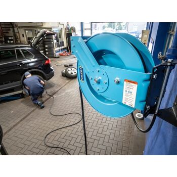 HAZET Schlauchaufroller · offen 9040OS-10 · 400 mm x 186 mm x 426 mm HAZET Schlauchaufroller · offen 9040OS-10 · 400 mm x 186 mm x 426 mm