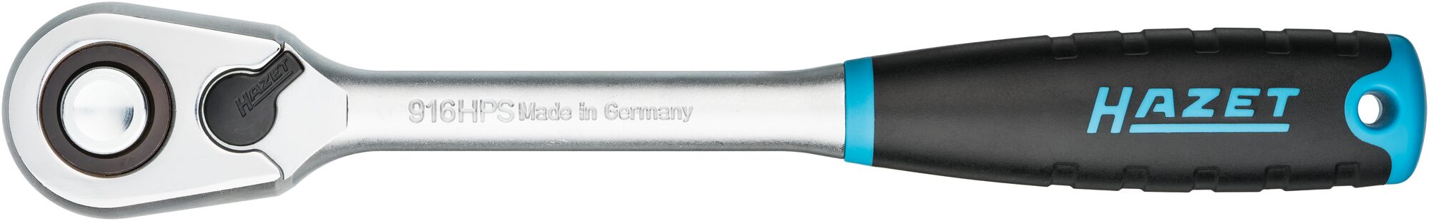 HAZET HiPer Feinzahn-Umschaltknarre · Sicherheitsverriegelung 916HPS · Vierkant massiv 12,5 mm (1/2 Zoll) HAZET HiPer Feinzahn-Umschaltknarre · Sicherheitsverriegelung 916HPS · Vierkant massiv 12,5 mm (1/2 Zoll)