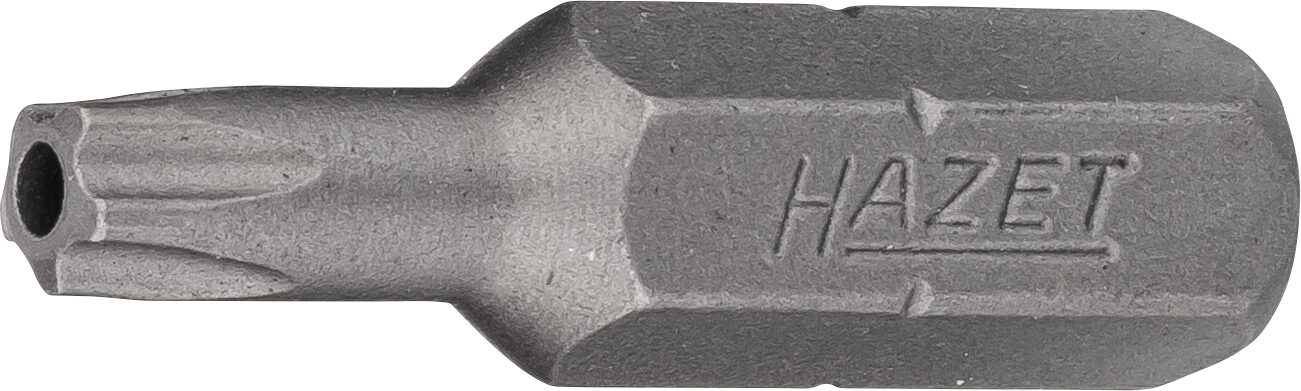 HAZET 5-Stern Bit 2225-20H · Sechskant massiv 6,3 (1/4 Zoll) · Innen 5-Stern Profil mit Zapfen · 20H