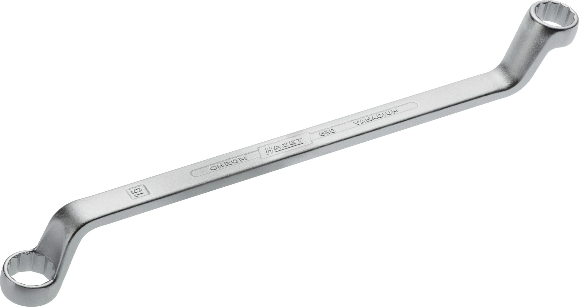 HAZET Doppel-Ringschlüssel 630-14X15 · Außen Doppel-Sechskant Profil · 14 x 15 mm