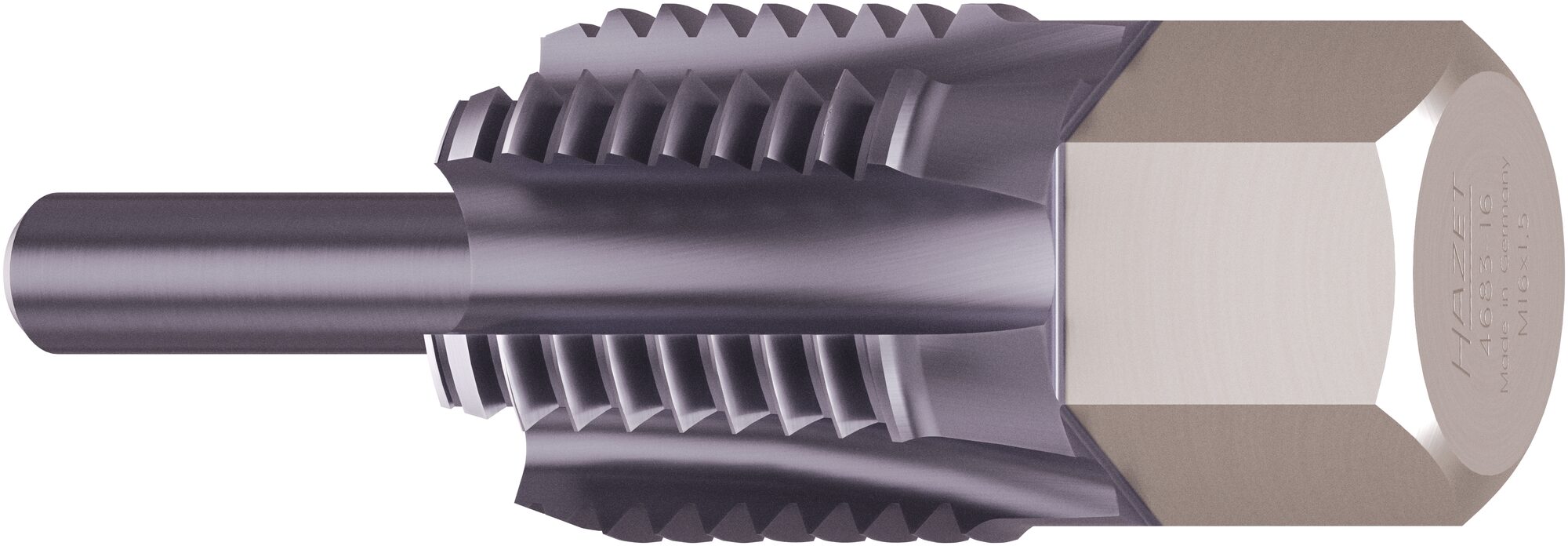 HAZET Gewinde-Nachschneider Abgastemperatur-Sensoren / -Sonden 4683-16 · 13 mm Außen-Sechskant · 43 mm