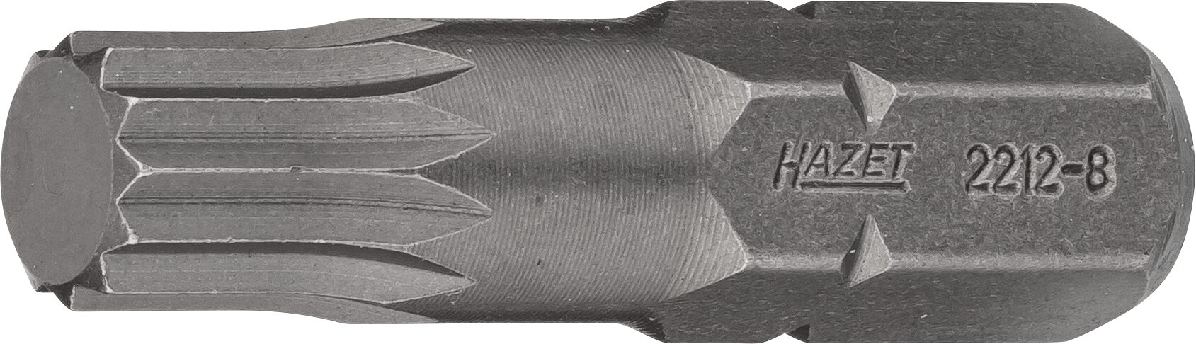 HAZET Bit 2212-8 · Sechskant massiv 8 (5/16 Zoll) · Innen Vielzahn Profil XZN · M8