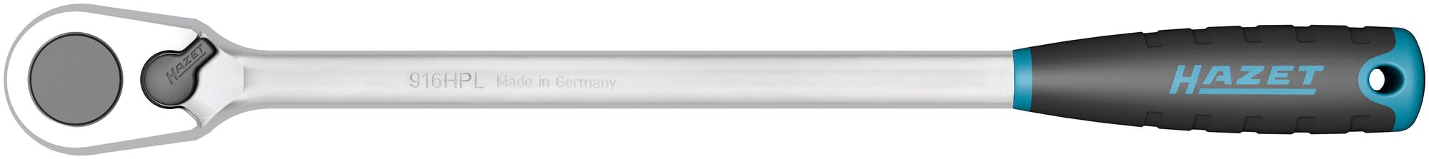 HAZET HiPer Feinzahn-Umschaltknarre · lang 916HPL · Vierkant massiv 12,5 mm (1/2 Zoll)