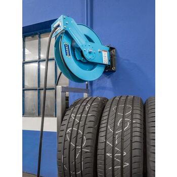 HAZET Schlauchaufroller · offen 9040OS-10 · 400 mm x 186 mm x 426 mm HAZET Schlauchaufroller · offen 9040OS-10 · 400 mm x 186 mm x 426 mm