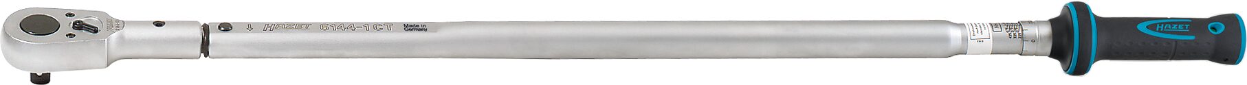 HAZET Drehmomentschlüssel 6144-1CT · Drehmomentbereich min-max: 200–500 Nm · Genauigkeit: 2% · 3/4 Zoll (20 mm) Vierkant massiv · 1046 mm HAZET Drehmomentschlüssel 6144-1CT · Drehmomentbereich min-max: 200–500 Nm · Genauigkeit: 2% · 3/4 Zoll (20 mm) Vierkant massiv · 1046 mm
