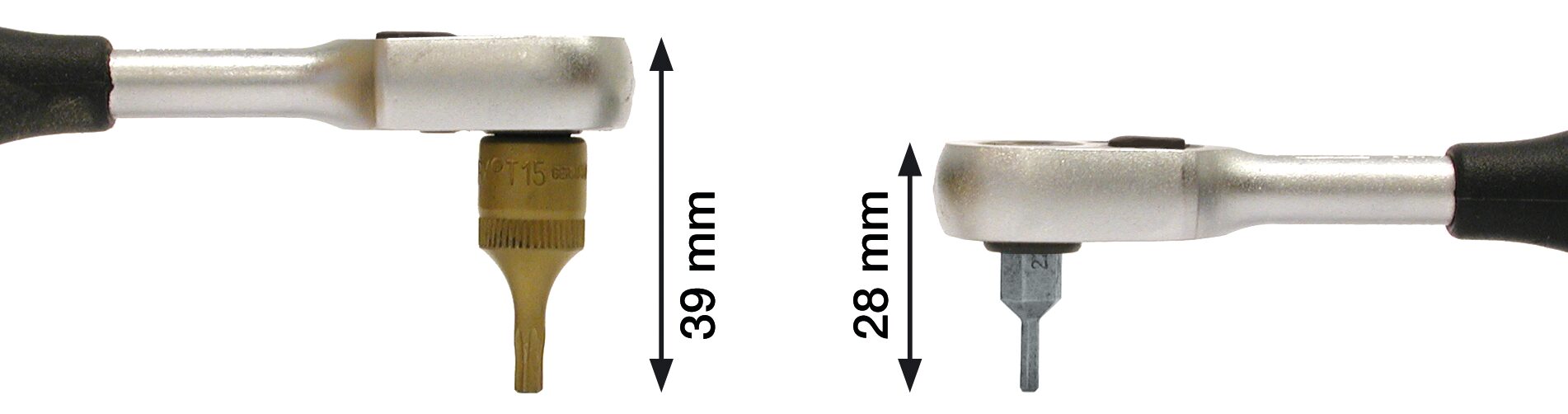 HAZET Umschaltknarre für Bits 2264-1 · Sechskant hohl 8 mm (5/16 Zoll)