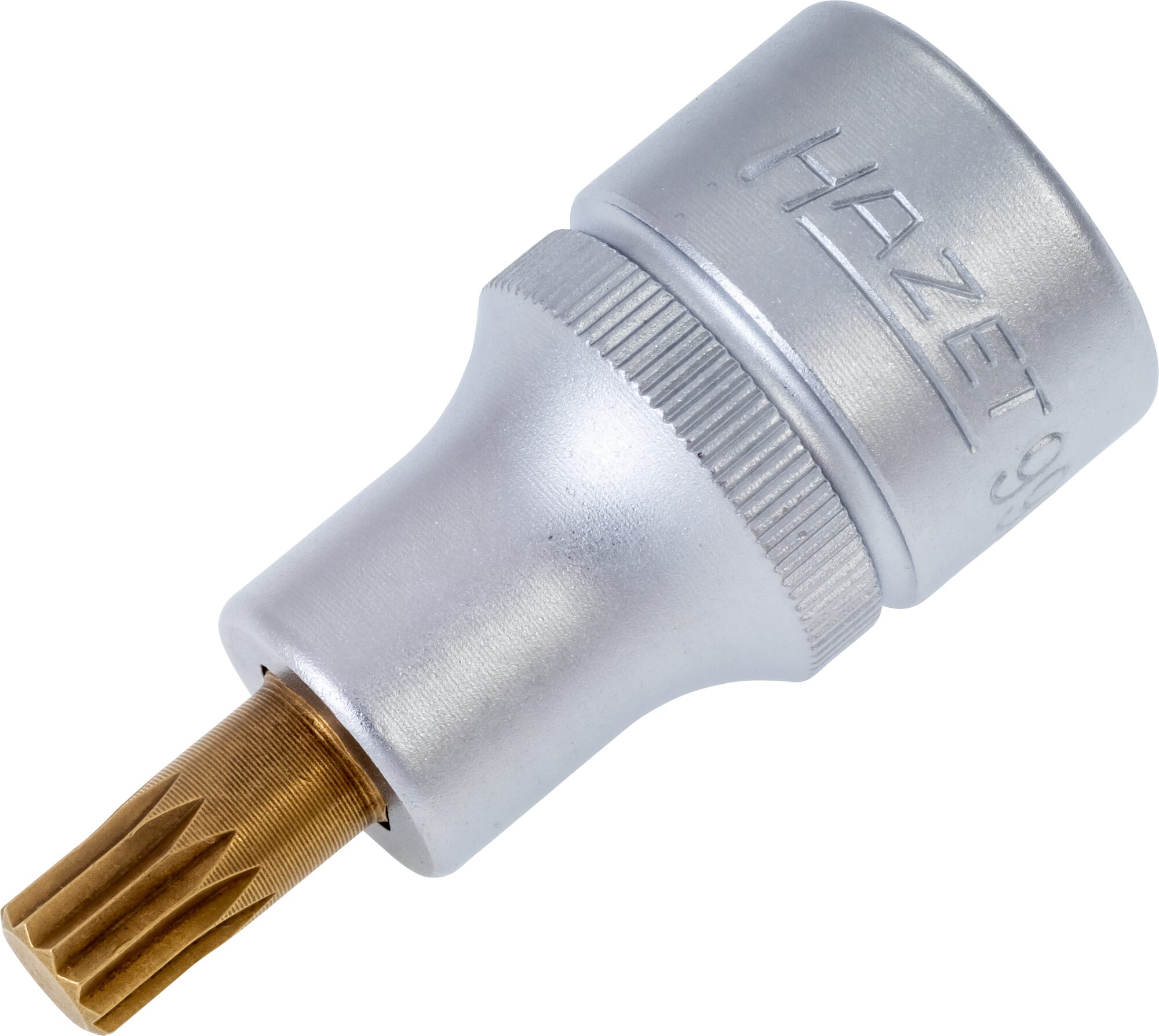 HAZET Schraubendreher-Steckschlüsseleinsatz 990-8 · Vierkant hohl 12,5 mm (1/2 Zoll) · Innen Vielzahn Profil XZN · M8