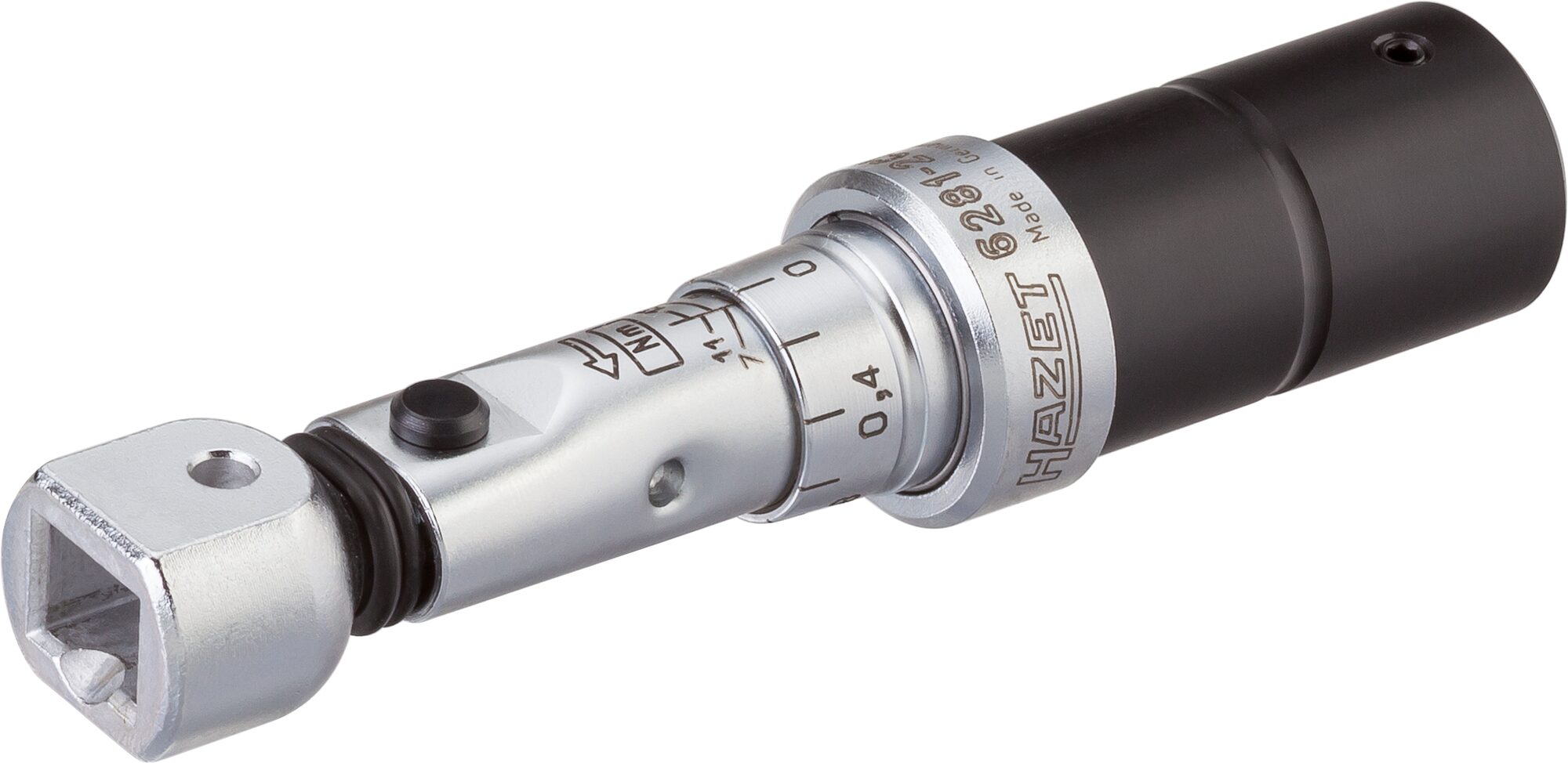HAZET Drehmomentschlüssel 6281-2CT · Drehmomentbereich min-max: 5–13 Nm · Genauigkeit: 4% · 9 x 12 mm Einsteck-Vierkant · 125,4 mm