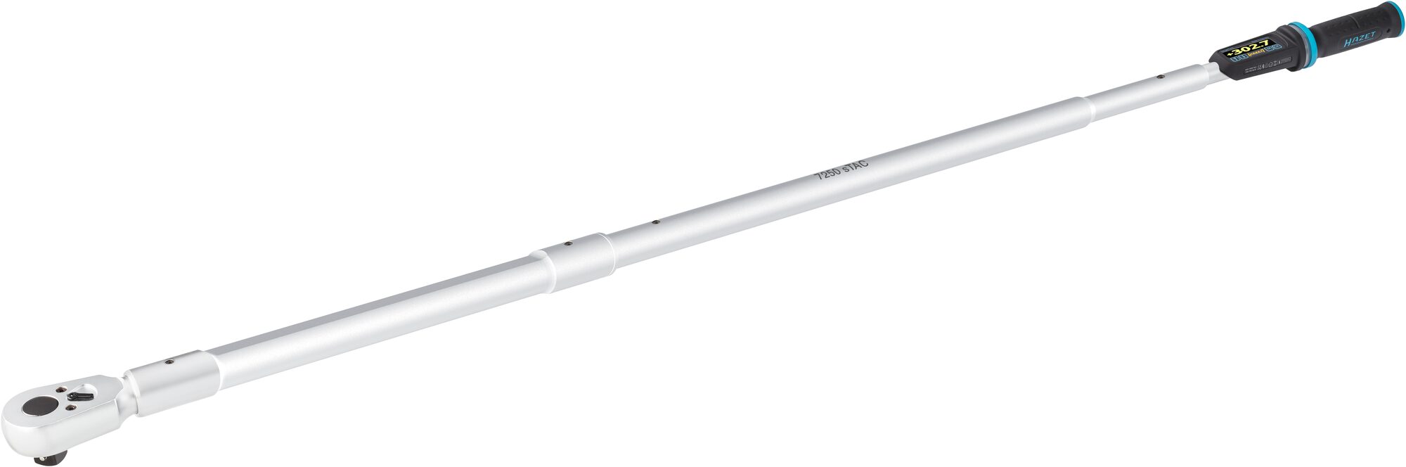 HAZET Elektronischer Drehmoment- / Drehwinkelschlüssel 7250-2STAC · Drehmomentbereich min-max: 200–1000 Nm · lbf min-max: 150–750 lbf.ft · Genauigkeit: 1% · 3/4 Zoll (20 mm) Vierkant massiv · 1772 mm HAZET Elektronischer Drehmoment- / Drehwinkelschlüssel 7250-2STAC · Drehmomentbereich min-max: 200–1000 Nm · lbf min-max: 150–750 lbf.ft · Genauigkeit: 1% · 3/4 Zoll (20 mm) Vierkant massiv · 1772 mm