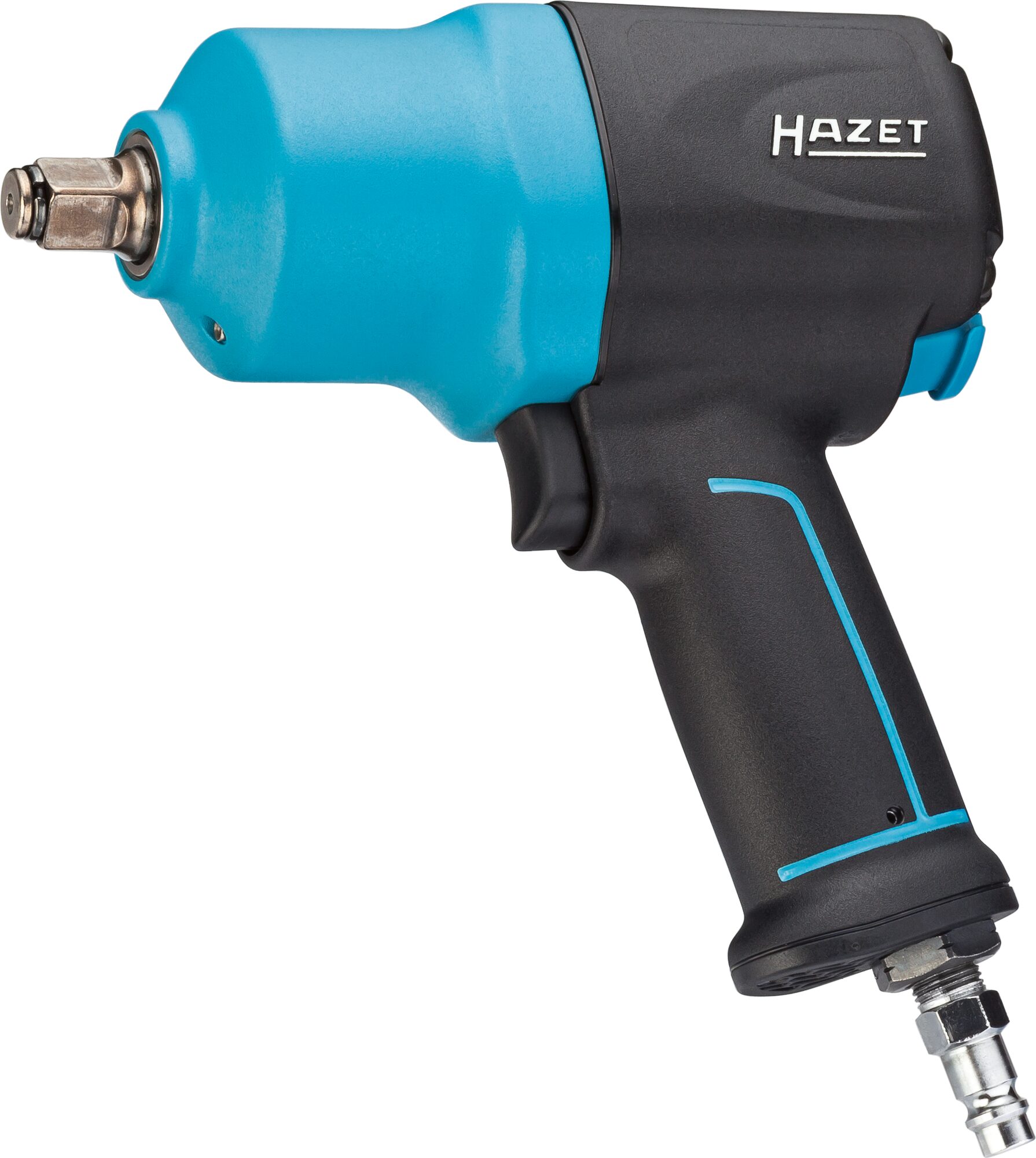 HAZET Schlagschrauber 9012EL-SPC · Lösemoment maximal: 1700 Nm · Vierkant massiv 12,5 mm (1/2 Zoll) · Hochleistungs-Doppelhammer-Schlagwerk HAZET Schlagschrauber 9012EL-SPC · Lösemoment maximal: 1700 Nm · Vierkant massiv 12,5 mm (1/2 Zoll) · Hochleistungs-Doppelhammer-Schlagwerk