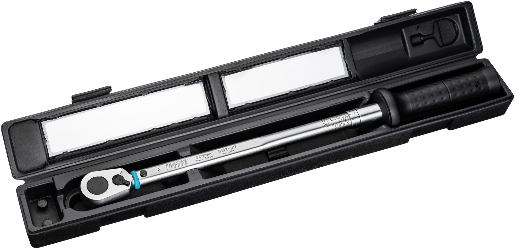 HAZET Drehmomentschlüssel 5121-2CLT · Drehmomentbereich min-max: 20–120 Nm · Genauigkeit: 4% · 1/2 Zoll (12,5 mm) Vierkant massiv · 435 mm HAZET Drehmomentschlüssel 5121-2CLT · Drehmomentbereich min-max: 20–120 Nm · Genauigkeit: 4% · 1/2 Zoll (12,5 mm) Vierkant massiv · 435 mm