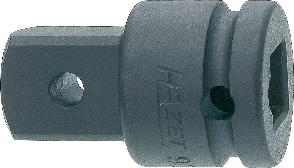 HAZET Vergrößerungsstück 9007S-1 · Vierkant hohl 12,5 mm (1/2 Zoll) · Vierkant massiv 20 mm (3/4 Zoll)