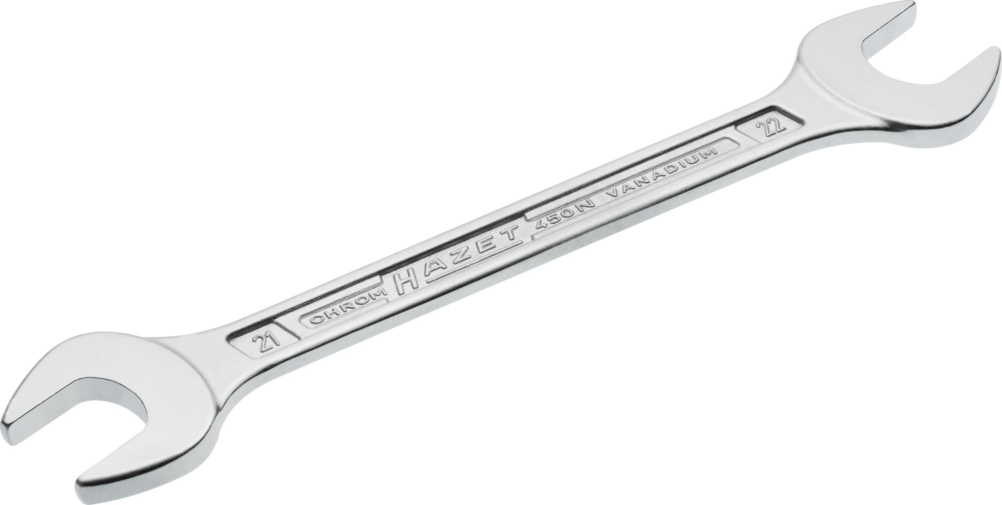 HAZET Doppel-Maulschlüssel 450N-21X22 · Außen Sechskant Profil · 21 x 22 mm