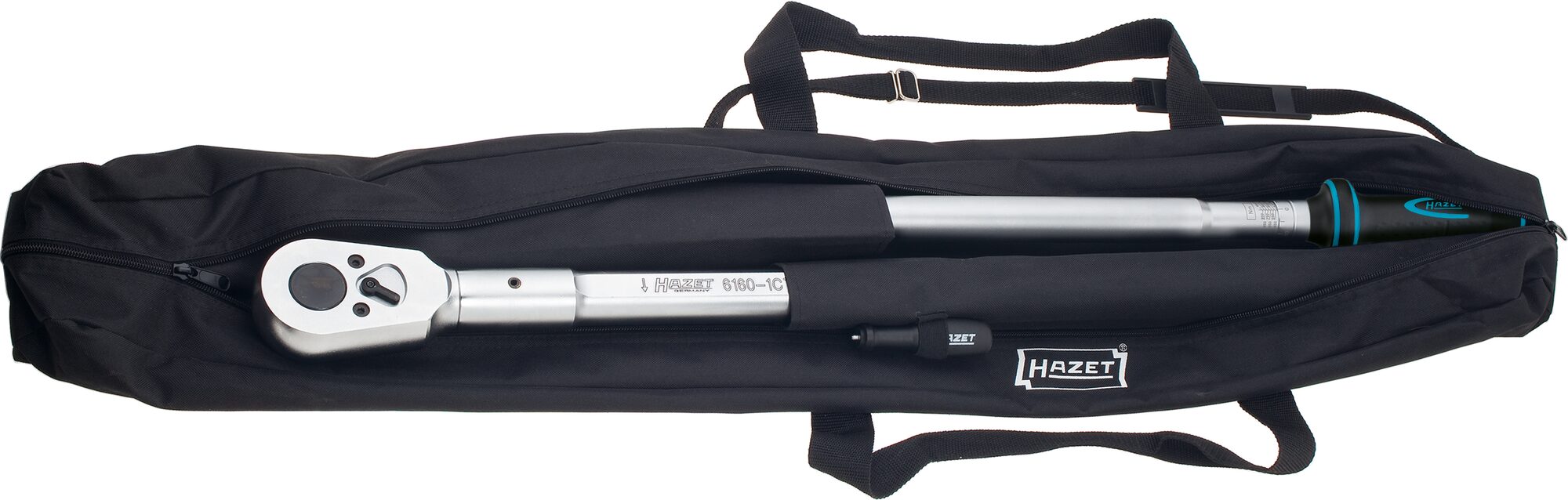 HAZET Drehmomentschlüssel mit DAkkS-Kalibrierschein 6160-1CTCAL · Drehmomentbereich min-max: 600?–?1600 Nm · Genauigkeit: 3% · 1 Zoll (25 mm) Vierkant massiv · 2455 mm HAZET Drehmomentschlüssel mit DAkkS-Kalibrierschein 6160-1CTCAL · Drehmomentbereich min-max: 600?–?1600 Nm · Genauigkeit: 3% · 1 Zoll (25 mm) Vierkant massiv · 2455 mm