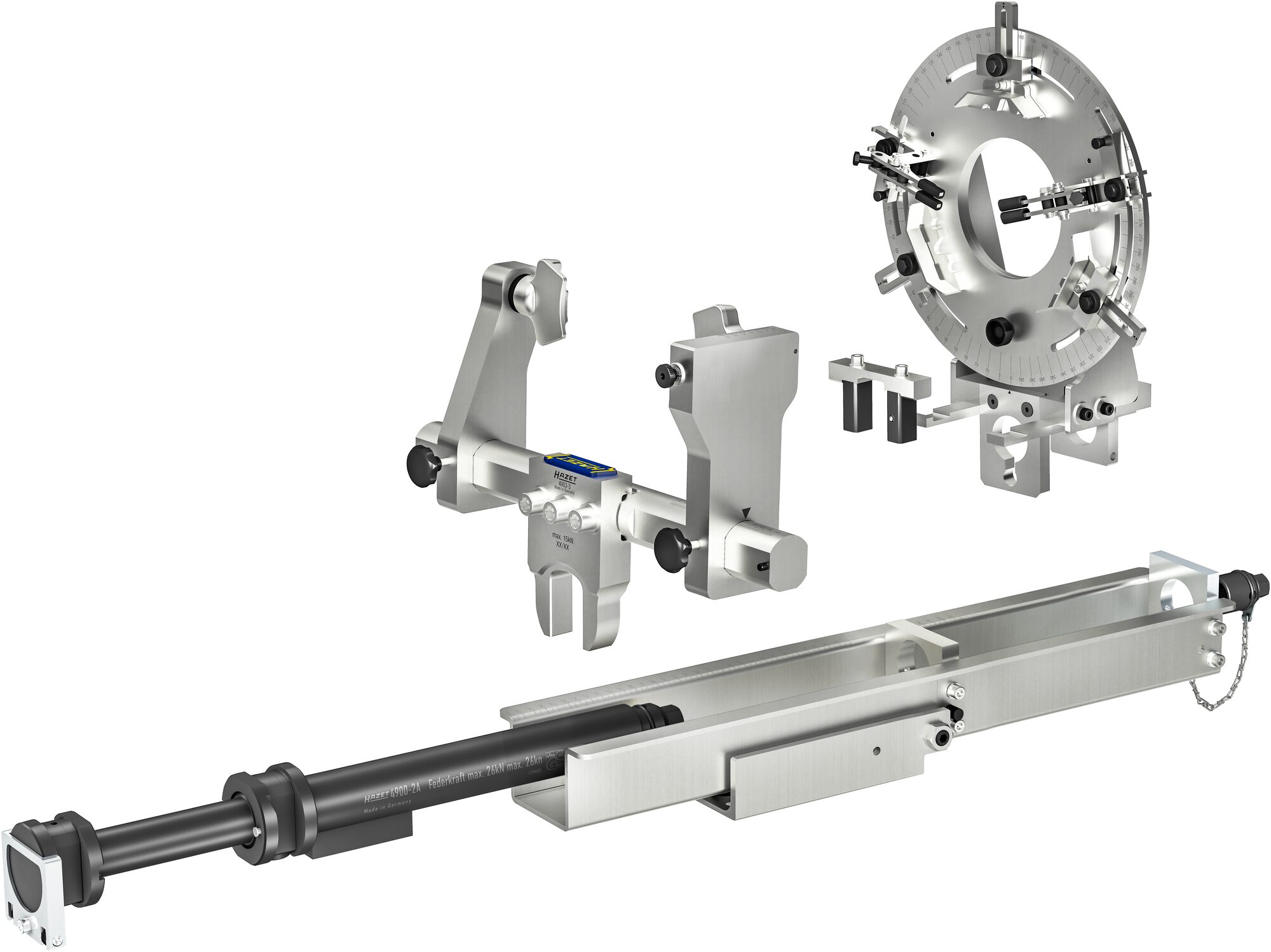 HAZET Stationärer Universal Federspanner Satz · 4-teilig 4903/4 · Anzahl Werkzeuge: 4 HAZET Stationärer Universal Federspanner Satz · 4-teilig 4903/4 · Anzahl Werkzeuge: 4