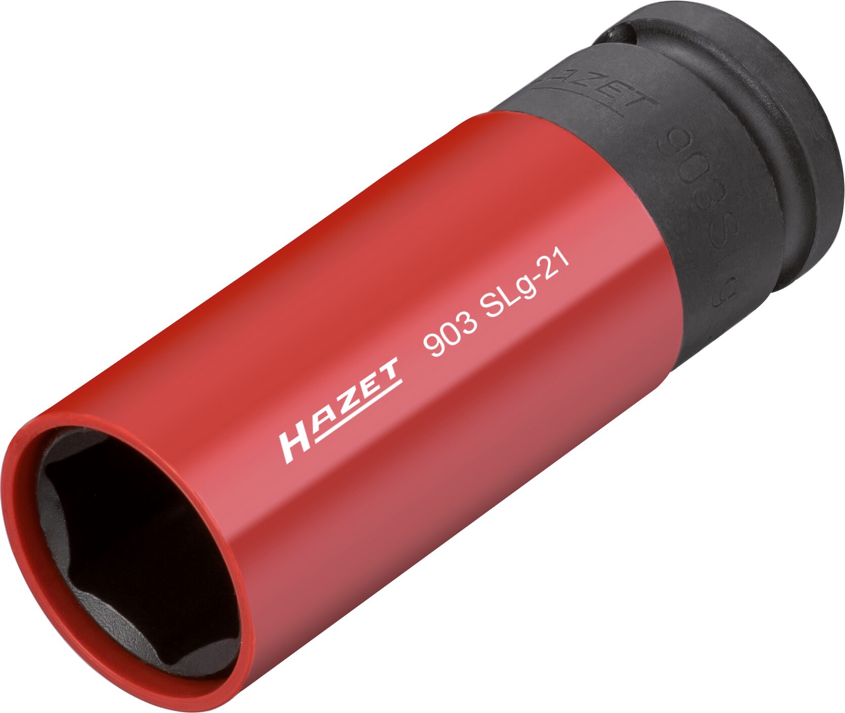 HAZET Schlag-, Maschinenschrauber Steckschlüsseleinsatz · Sechskant 903SLG-21 · Vierkant hohl 12,5 mm (1/2 Zoll) · Außen Sechskant-Tractionsprofil · 21 mm HAZET Schlag-, Maschinenschrauber Steckschlüsseleinsatz · Sechskant 903SLG-21 · Vierkant hohl 12,5 mm (1/2 Zoll) · Außen Sechskant-Tractionsprofil · 21 mm