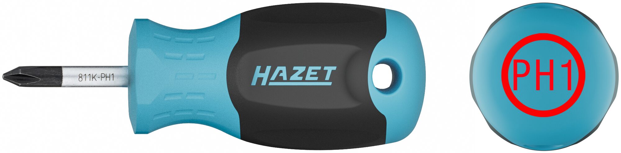 HAZET Schraubendreher 811K-PH1 · Kreuzschlitz Profil PH · SW PH1