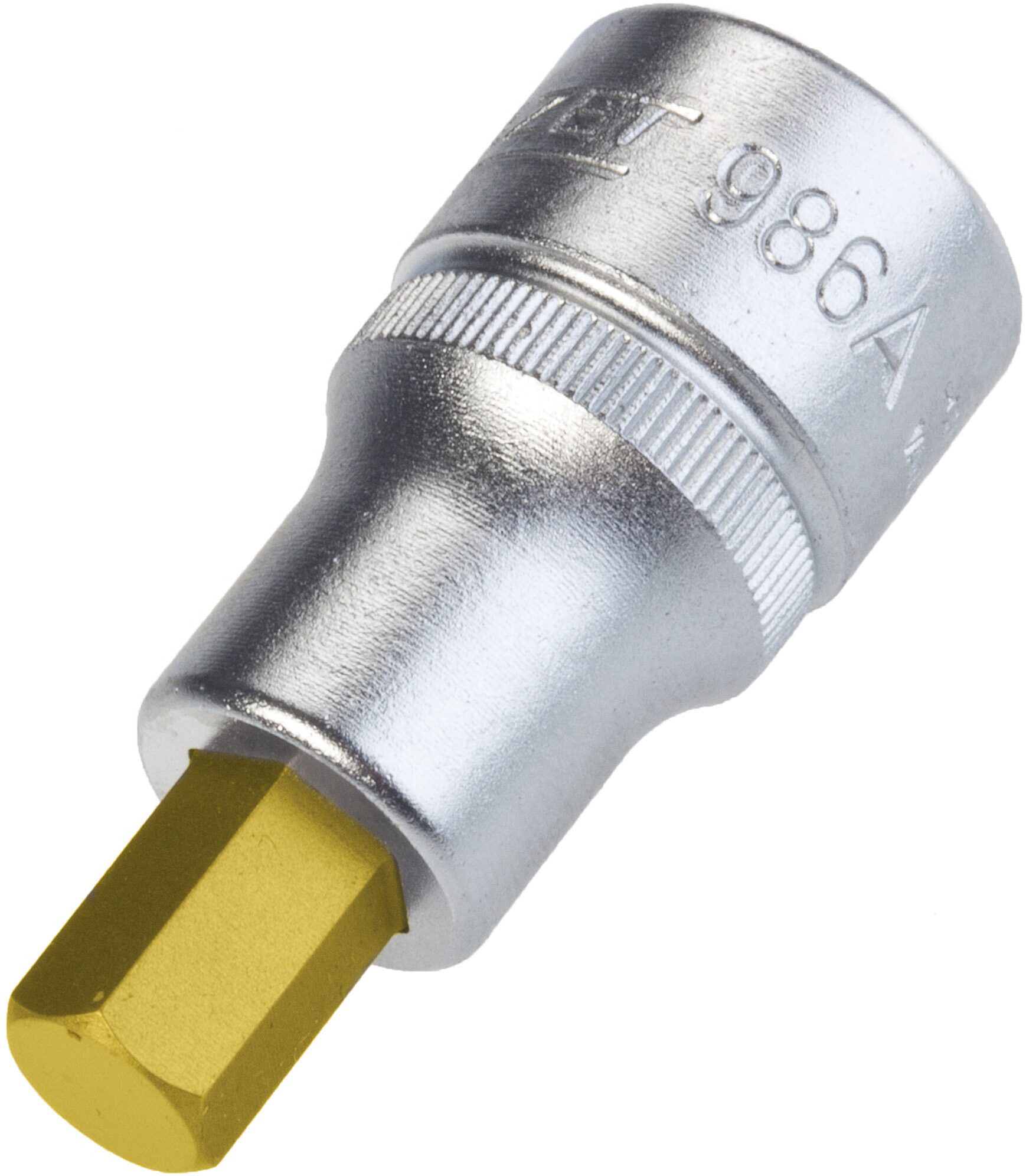 HAZET Schraubendreher-Steckschlüsseleinsatz 986A-3/8 · 1/2 Zoll (12,5 mm) Vierkant hohl · Innen Sechskant Profil · SW 3/8