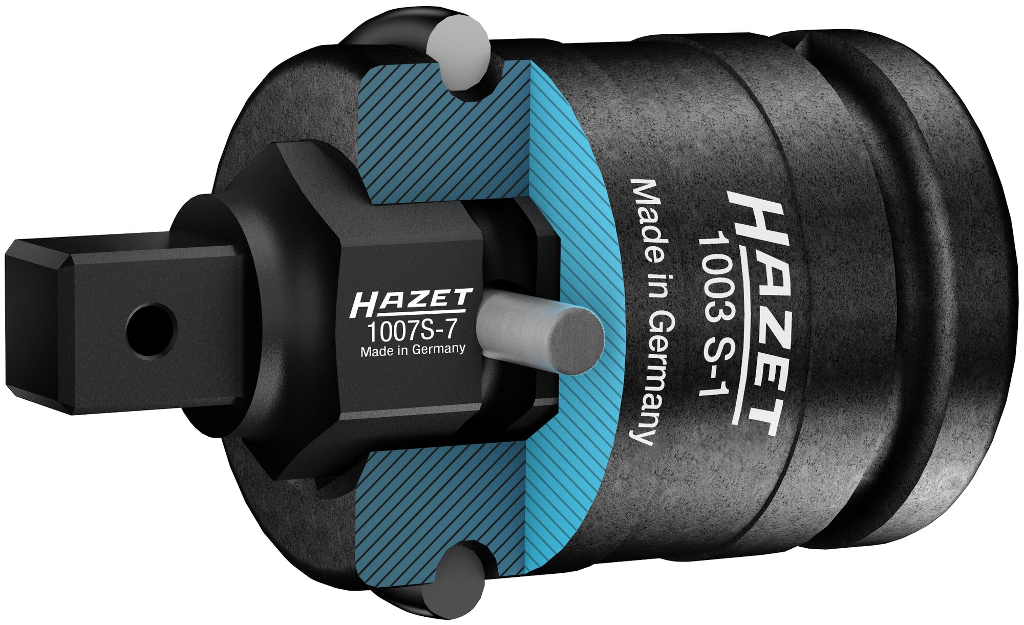 HAZET Schlag-, Maschinenschrauber Adapter 1003S-1 · Vierkant hohl 20 mm (3/4 Zoll) · Innen Sechskant Profil