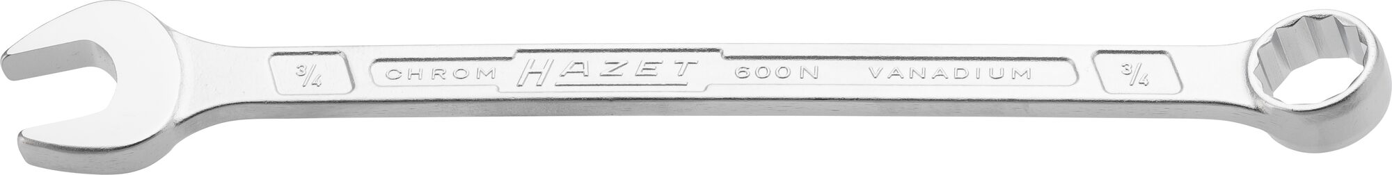 HAZET Ring-Maulschlüssel 600NA-3/4 · Außen Doppel-Sechskant Profil · 3/4 ?