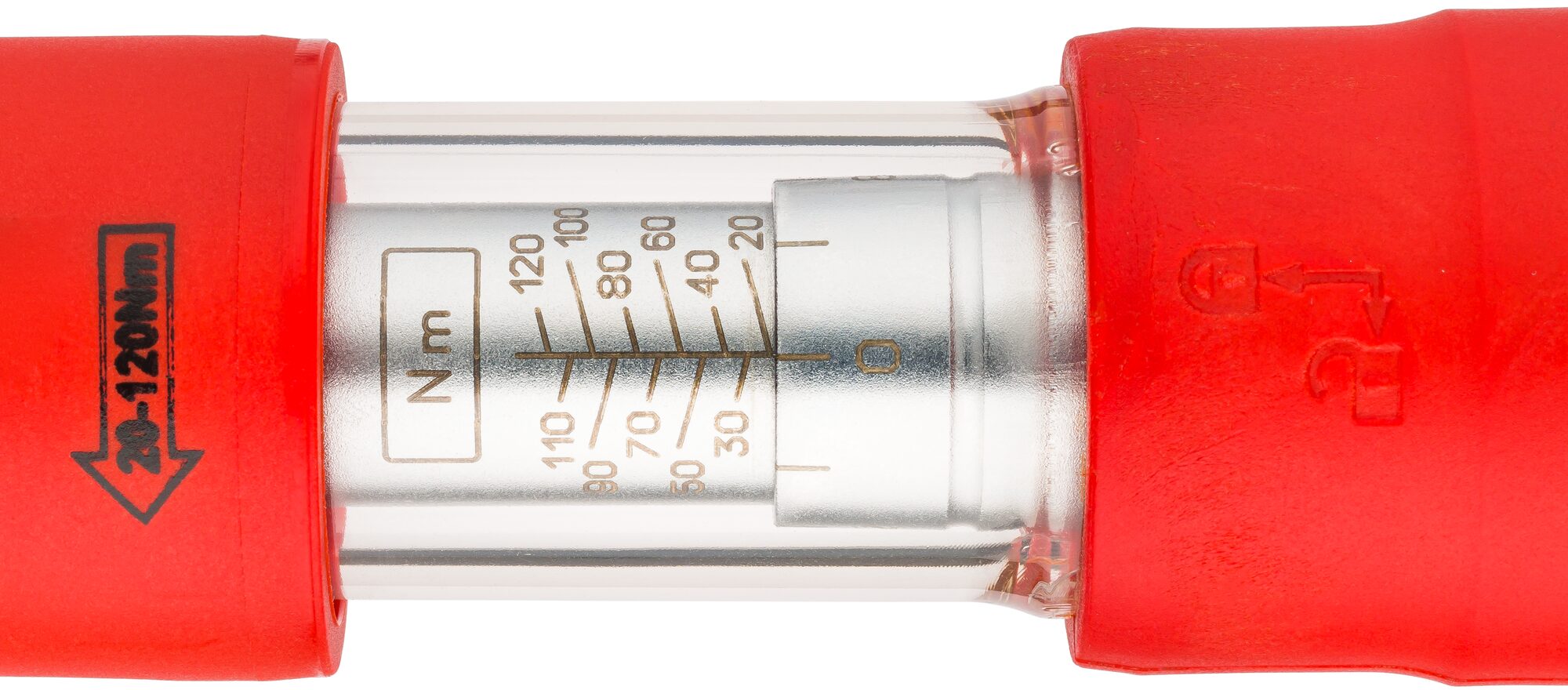 HAZET Drehmoment-Schlüssel · schutzisoliert 5121KV · Nm min-max: 20–120 Nm · Toleranz: 4% · Vierkant massiv 12,5 mm (1/2 Zoll)