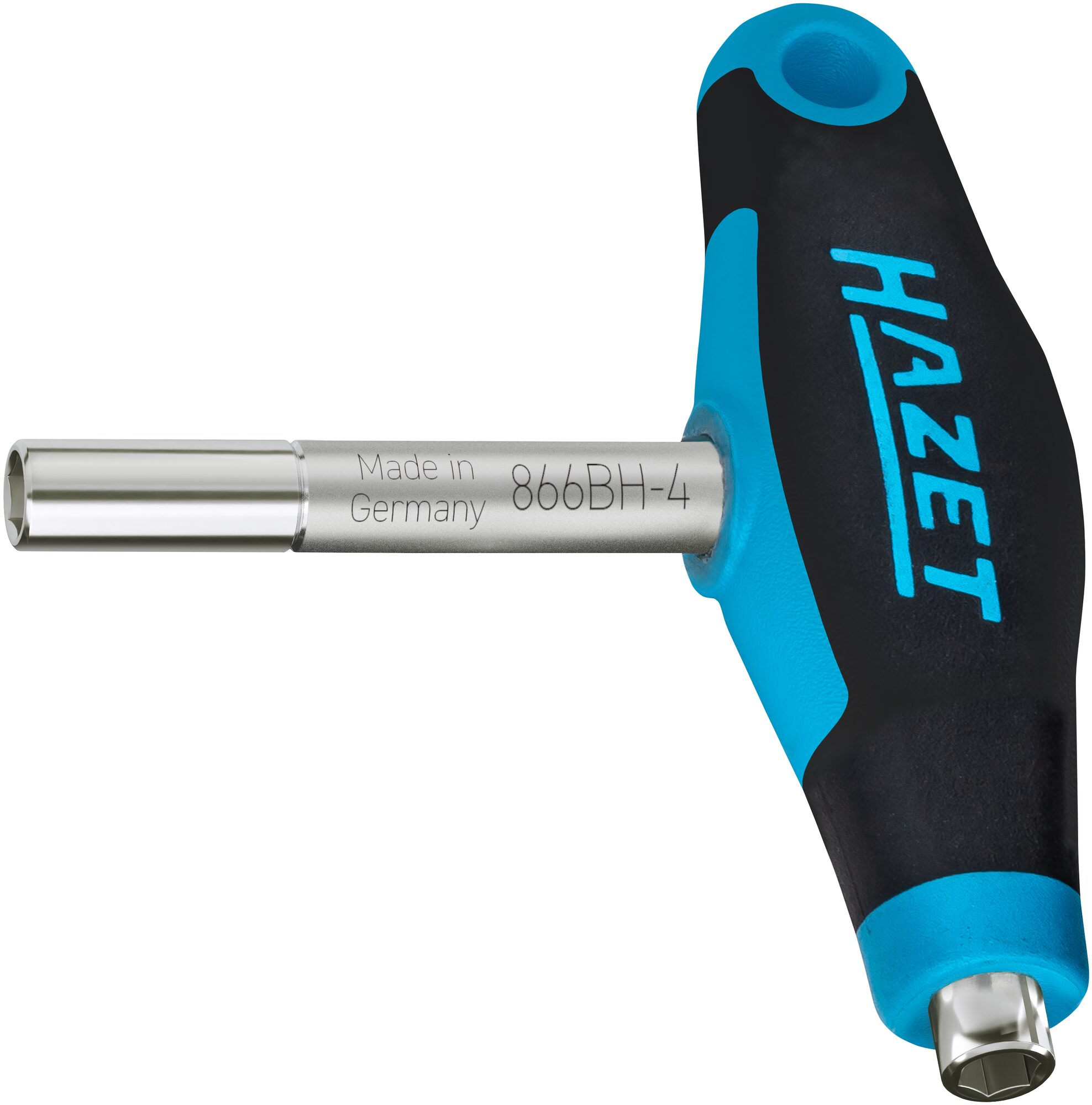 HAZET Doppel Bithalter mit T-Griff 866BH-4 · 1/4 Zoll (6,3 mm) Sechskant hohl · 97 mm