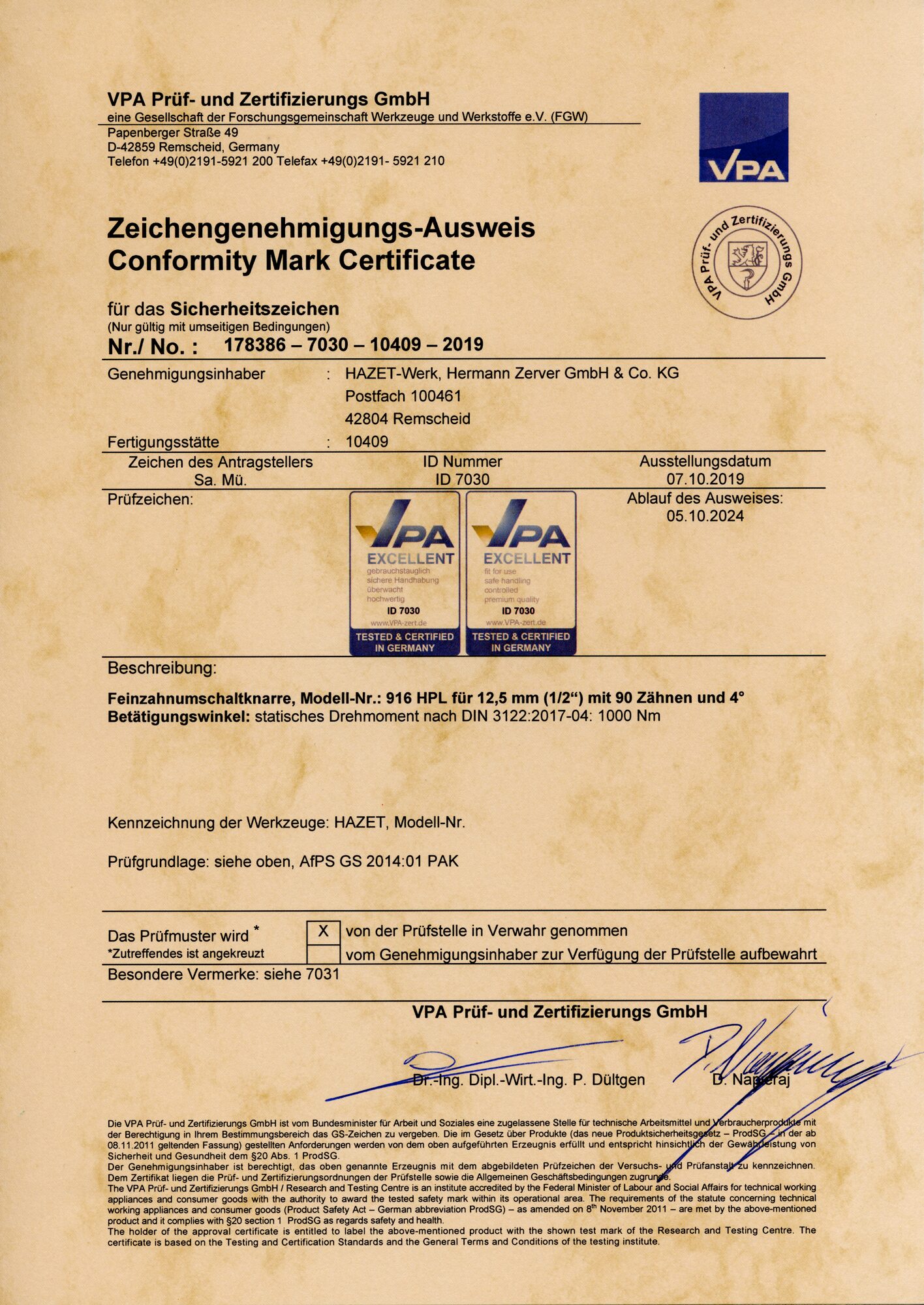 HAZET HiPer Feinzahn-Umschaltknarre · lang 916HPL · Vierkant massiv 12,5 mm (1/2 Zoll) HAZET HiPer Feinzahn-Umschaltknarre · lang 916HPL · Vierkant massiv 12,5 mm (1/2 Zoll)