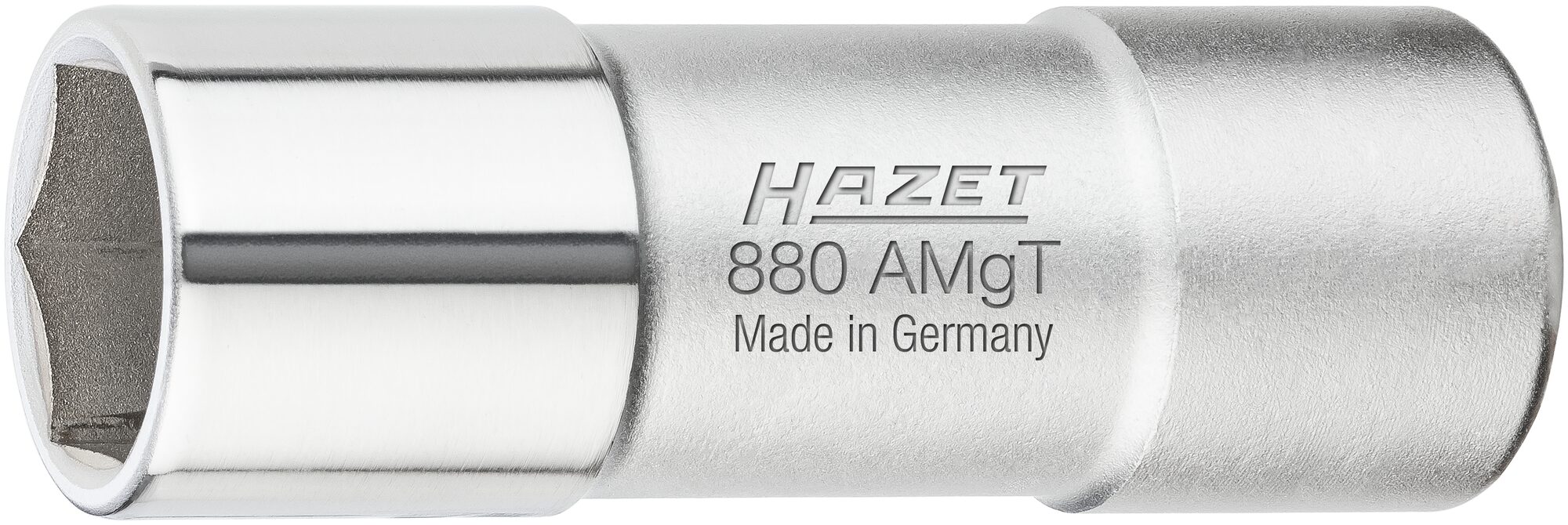 HAZET Zündkerzen Steckschlüsseleinsatz 880AMGT · 3/8 Zoll (10 mm) Vierkant hohl · Außen Sechskant Profil · SW 16 mm · 5/8