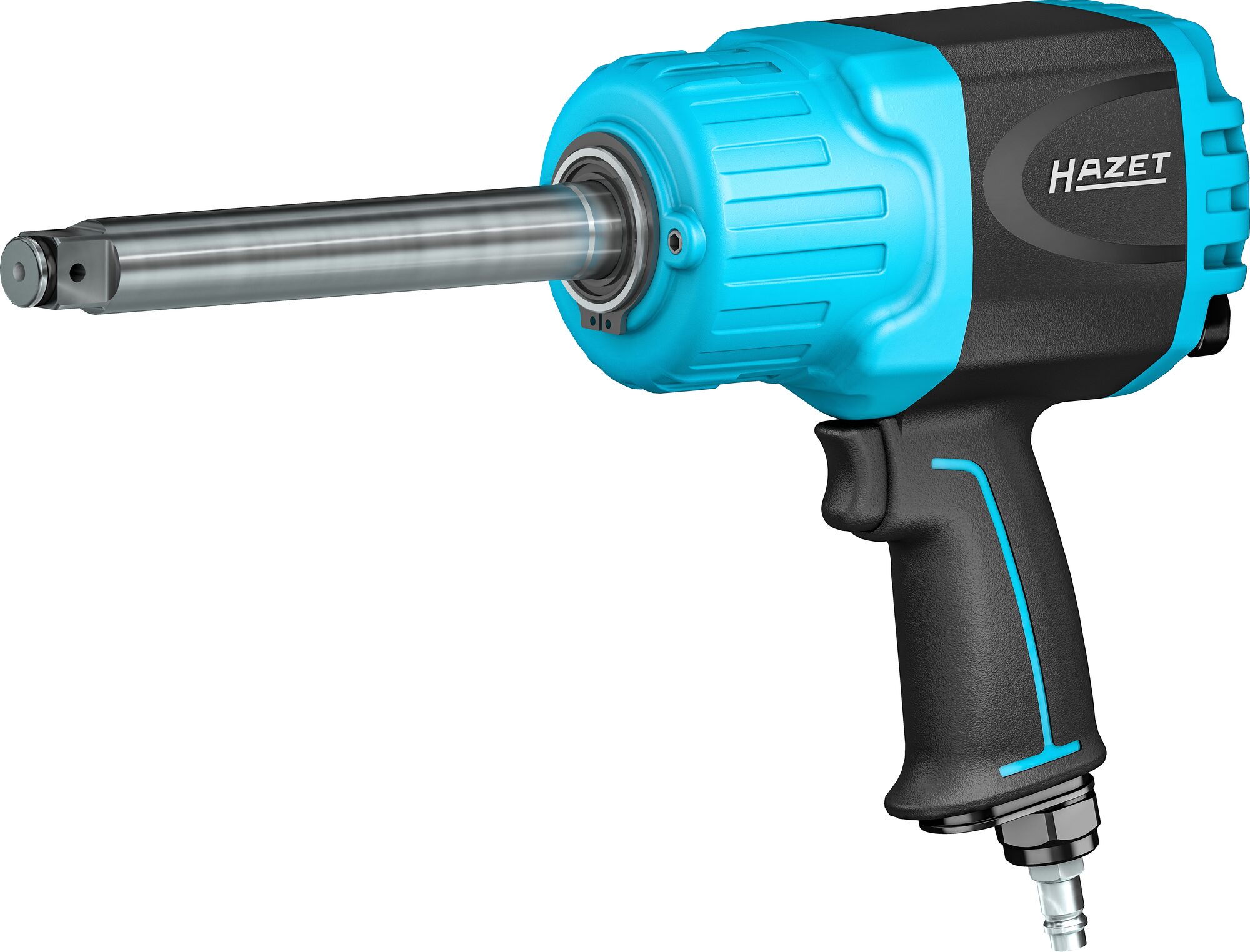 HAZET Twin Turbo Schlagschrauber · lange Spindel 9013LGTT · Lösemoment maximal: 3800 Nm · Vierkant massiv 20 mm (3/4 Zoll) · Hochleistungs-Doppelhammer-Schlagwerk HAZET Twin Turbo Schlagschrauber · lange Spindel 9013LGTT · Lösemoment maximal: 3800 Nm · Vierkant massiv 20 mm (3/4 Zoll) · Hochleistungs-Doppelhammer-Schlagwerk