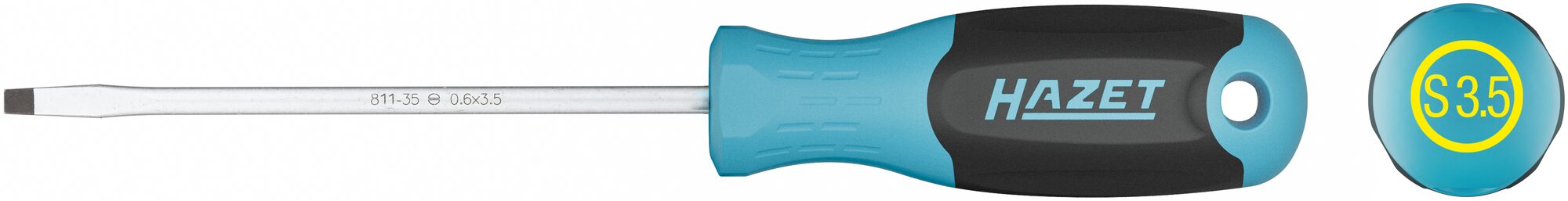 HAZET Schraubendreher 811-35 · Schlitz Profil · SW 0,6 x 3,5 mm
