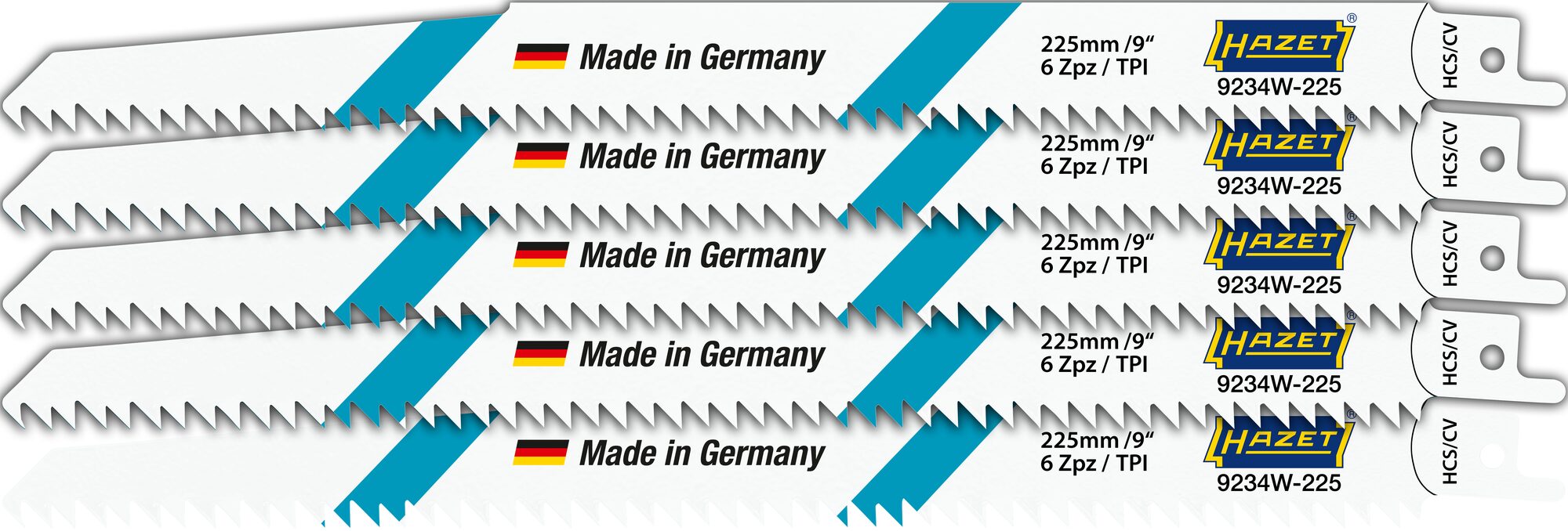 HAZET Sägeblätter Satz 9234W-225/5 · Anzahl Werkzeuge: 5