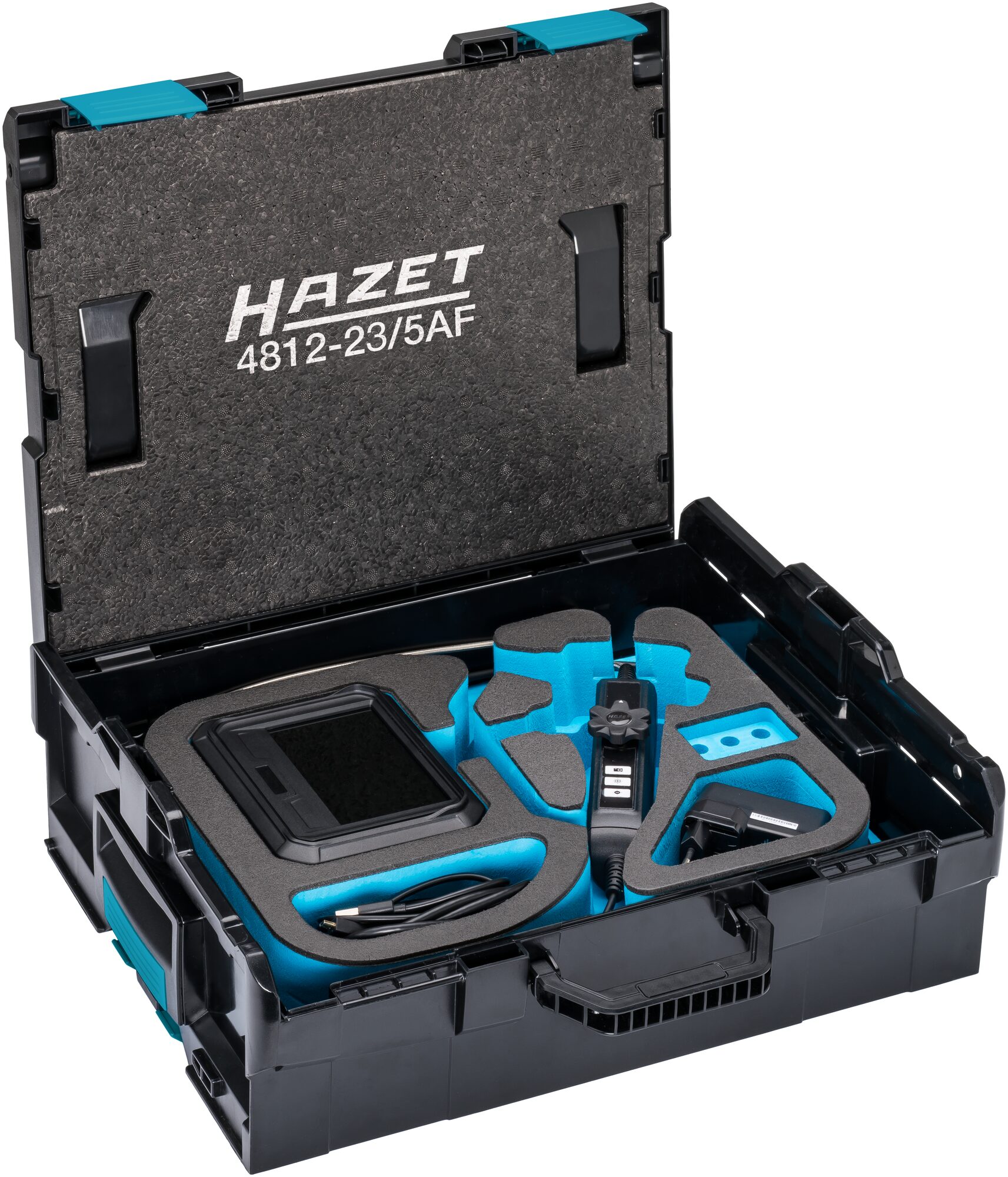 HAZET HD Touch Screen Endoskop Satz mit Schwenk-Sonde 180°, ? 3,9 mm 4812-23/5AF · 5-teilig