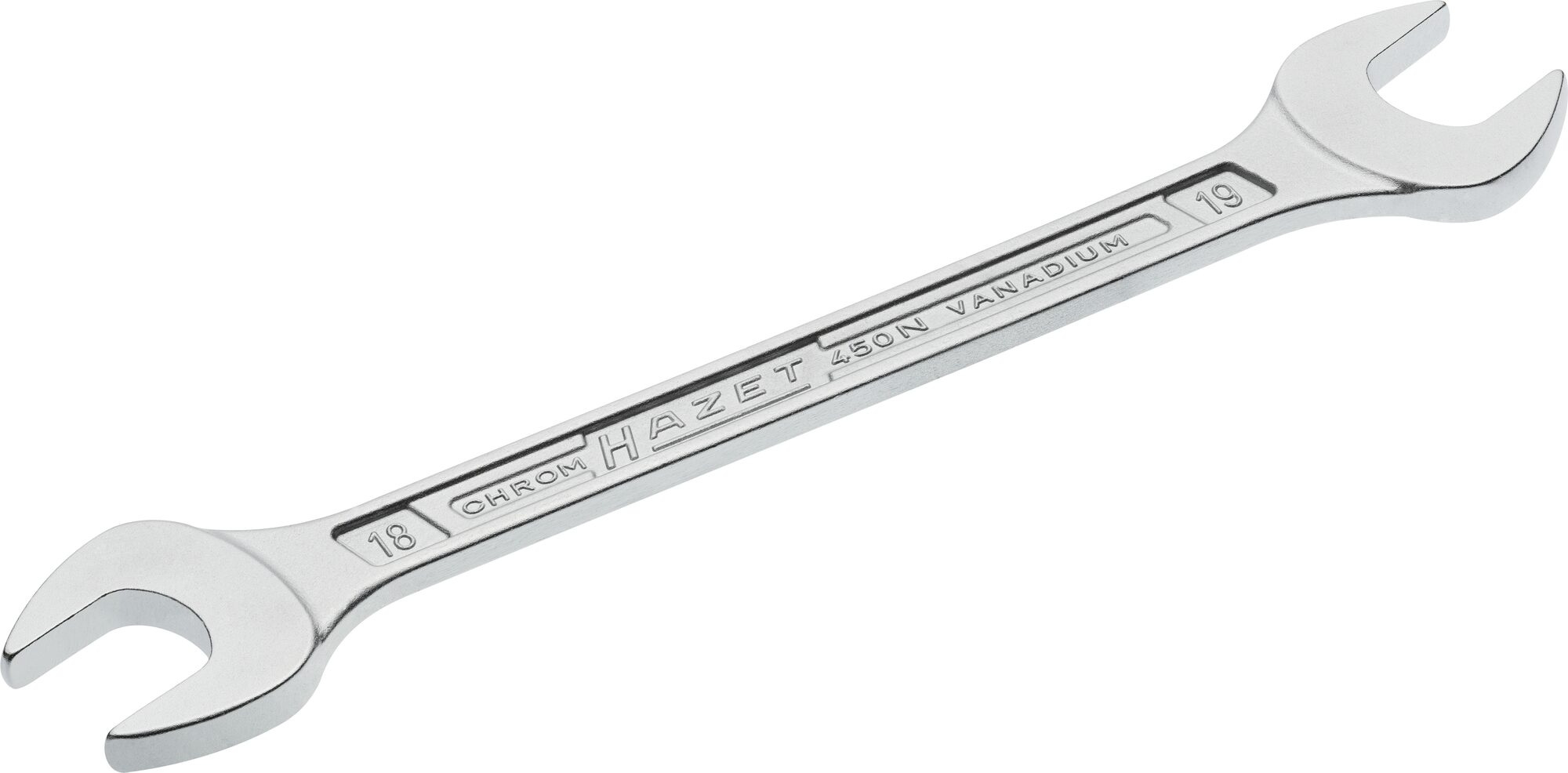 HAZET Doppel-Maulschlüssel 450N-18X19 · Außen Sechskant Profil · 18 x 19 mm HAZET Doppel-Maulschlüssel 450N-18X19 · Außen Sechskant Profil · 18 x 19 mm