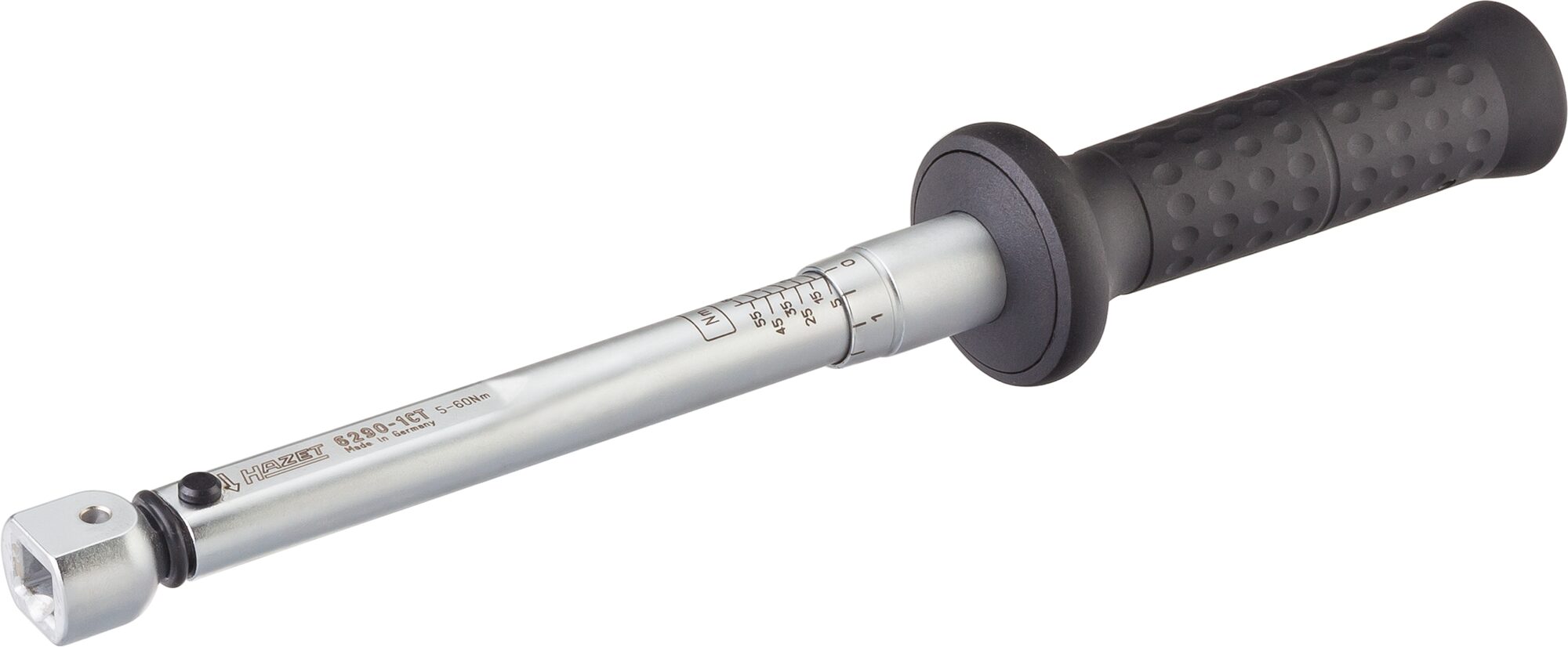 HAZET Drehmomentschlüssel 6290-1CT · Drehmomentbereich min-max: 5–60 Nm · Genauigkeit: 2% · 9 x 12 mm Einsteck-Vierkant · 306 mm