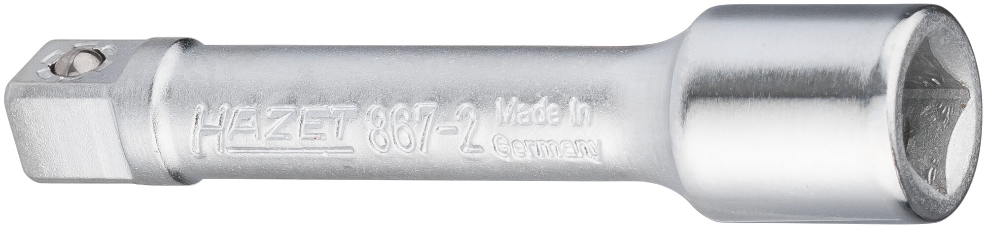 HAZET Verlängerung 867-2 · Vierkant hohl 6,3 mm (1/4 Zoll) · Vierkant massiv 6,3 mm (1/4 Zoll)