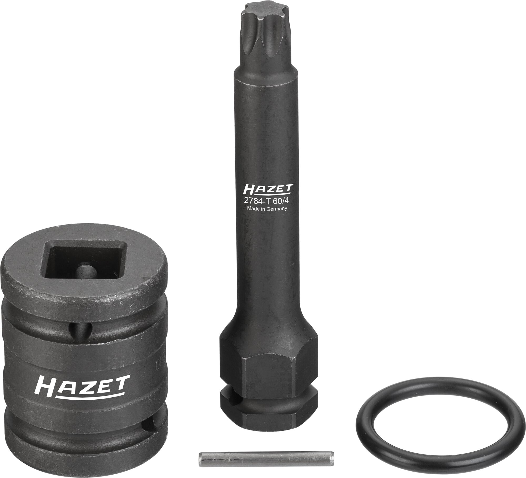 HAZET Bremsscheiben Schraubendreher-Steckschlüsseleinsatz Satz 2784-T60/4 · Vierkant hohl 20 mm (3/4 Zoll) · Innen TORX® Profil · T60 · Anzahl Werkzeuge: 4