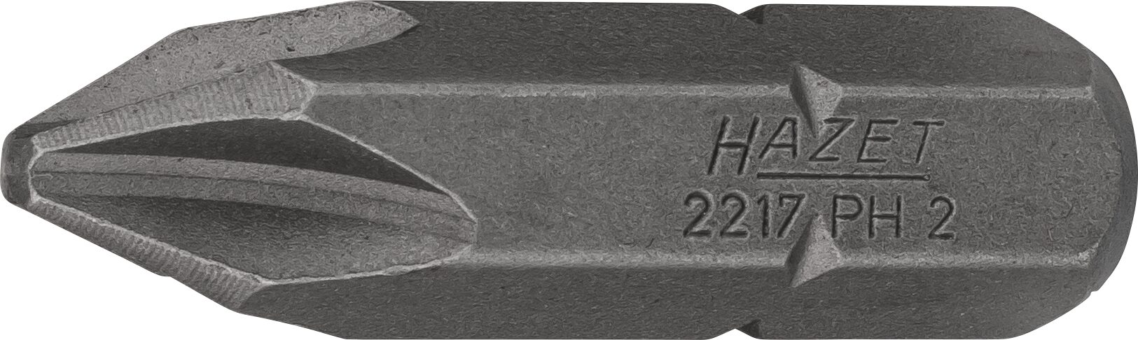 HAZET Bit 2217-PH2 · Sechskant massiv 8 (5/16 Zoll) · Kreuzschlitz Profil PH · PH2