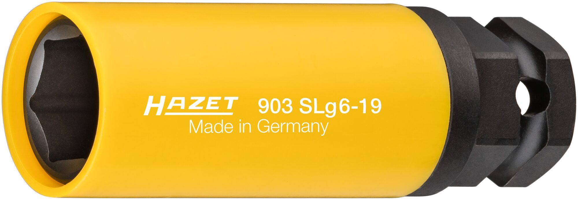 HAZET Schlag-, Maschinenschrauber Steckschlüsseleinsatz · Sechskant 903SLG6-19 · Vierkant hohl 12,5 mm (1/2 Zoll), Außen-Sechskant 24 mm · Außen Sechskant-Tractionsprofil · 19 mm