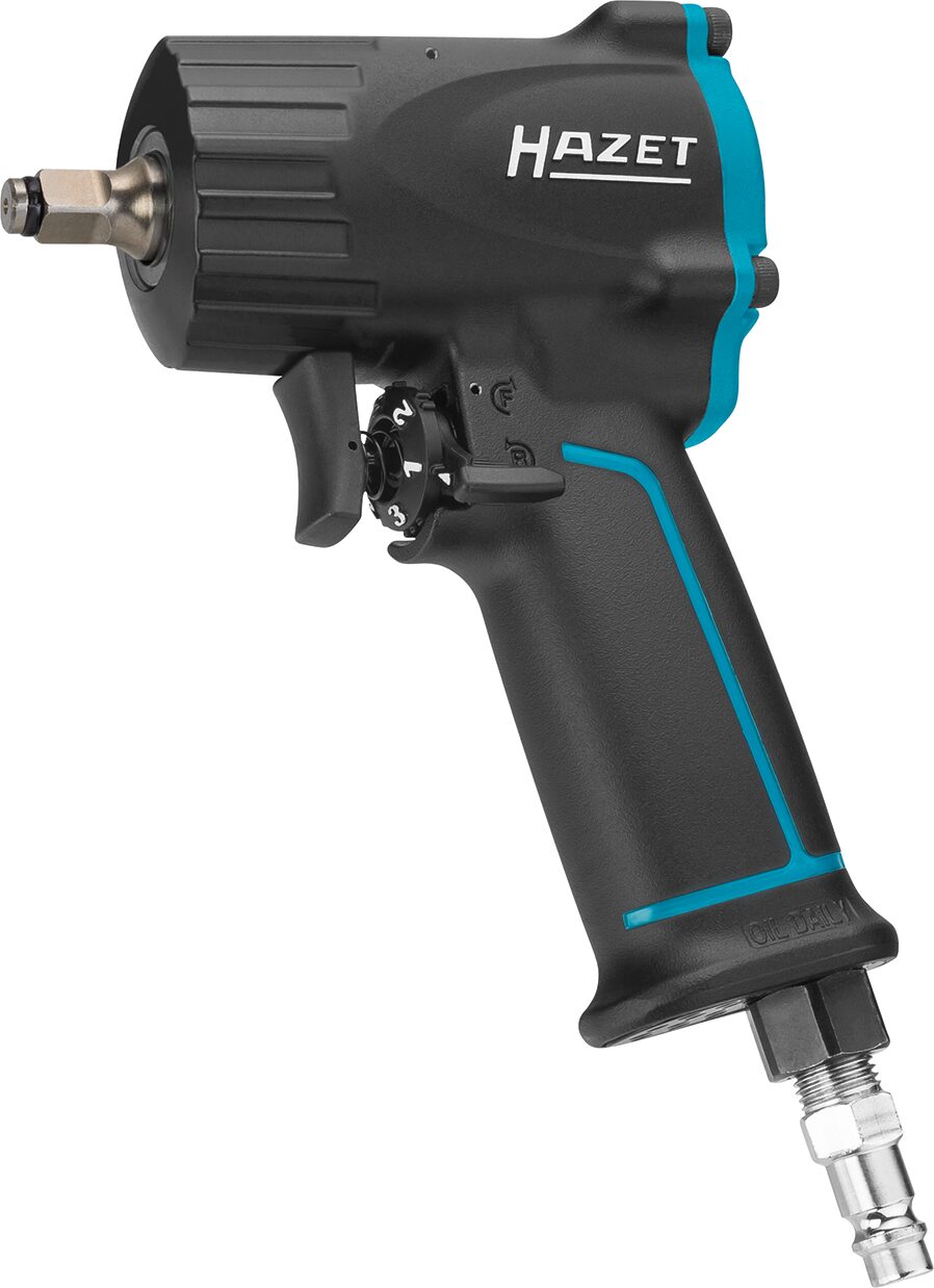 HAZET Schlagschrauber · extra kurz 9011M · Lösemoment maximal: 461 Nm · Vierkant massiv 10 mm (3/8 Zoll) · Jumbo Hammer-Schlagwerk HAZET Schlagschrauber · extra kurz 9011M · Lösemoment maximal: 461 Nm · Vierkant massiv 10 mm (3/8 Zoll) · Jumbo Hammer-Schlagwerk