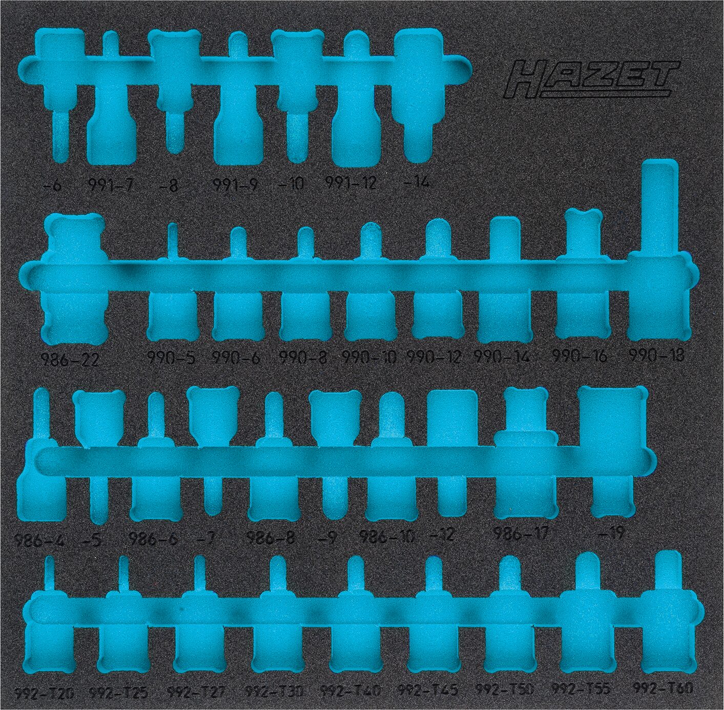 HAZET 2-Komponenten Weichschaum-Einlage 163-407L