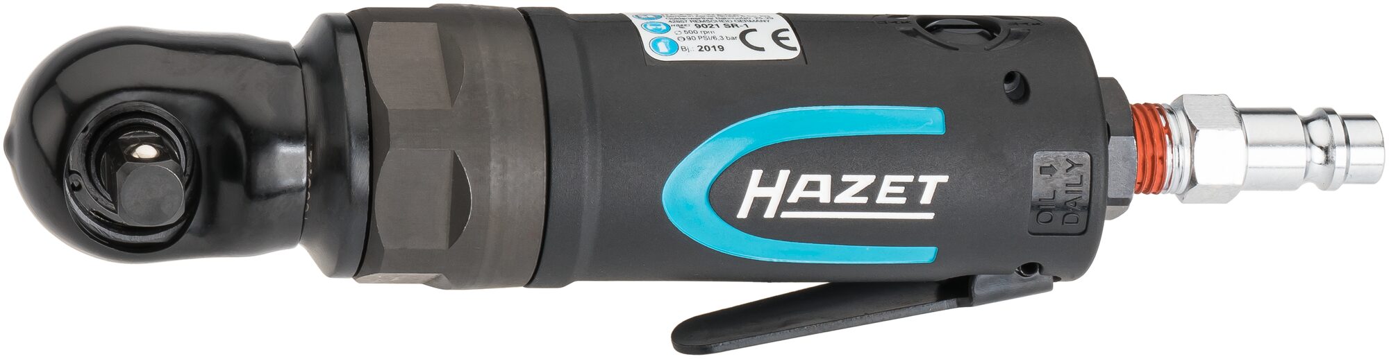 HAZET Schlag-Ratschenschrauber 9021SR-1 · Vierkant massiv 10 mm (3/8 Zoll) · Hochleistungs-Doppelhammer-Schlagwerk HAZET Schlag-Ratschenschrauber 9021SR-1 · Vierkant massiv 10 mm (3/8 Zoll) · Hochleistungs-Doppelhammer-Schlagwerk