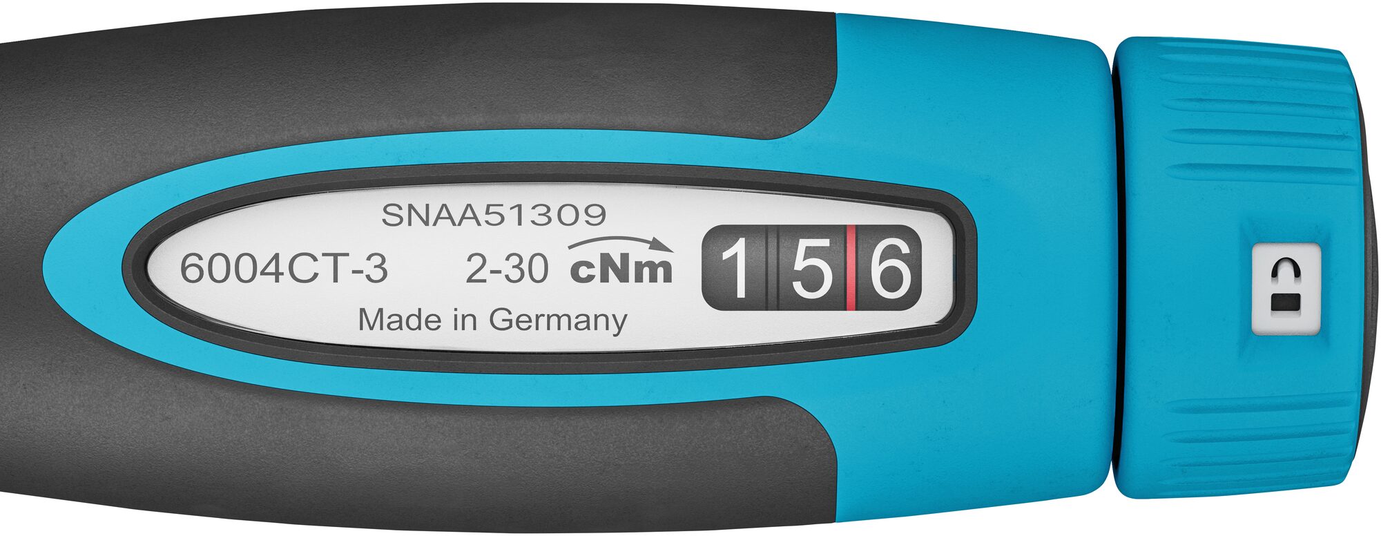 HAZET Drehmomentschraubendreher mit Standardgriff 6004CT-3 · Drehmomentbereich min-max: 0.02?–?0.3 Nm · Genauigkeit: 6% · 1/4 Zoll (6,3 mm) Sechskant hohl · 196 mm