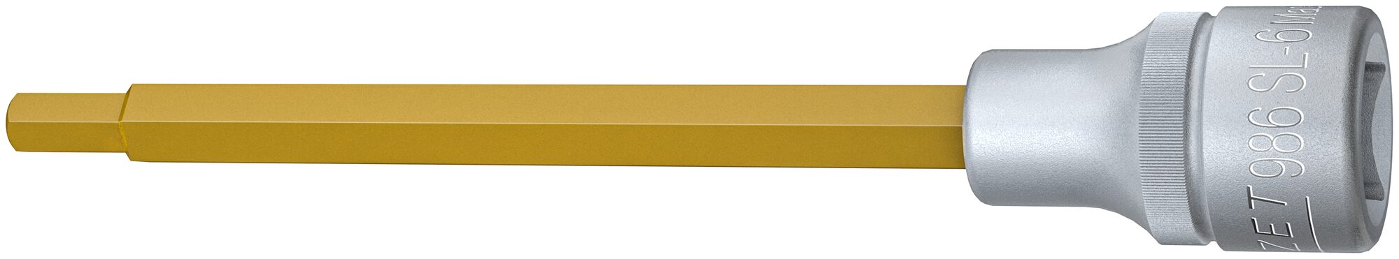 HAZET Schraubendreher-Steckschlüsseleinsatz 986SL-6 · Vierkant hohl 12,5 mm (1/2 Zoll) · Innen Sechskant Profil · 6 mm