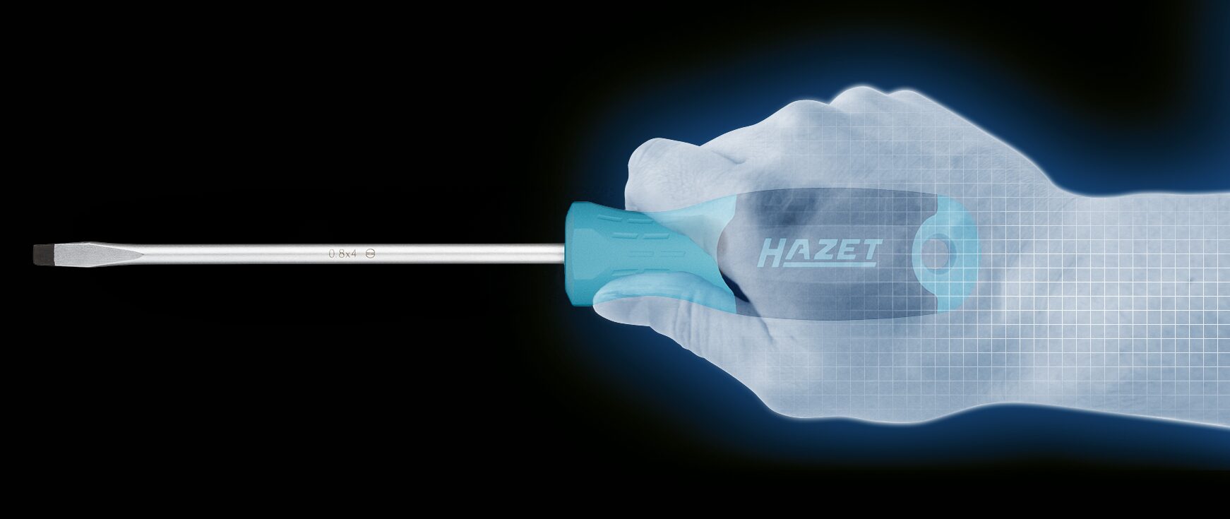 HAZET Schraubendreher 811-20 · Schlitz Profil · SW 0,4 x 2 mm