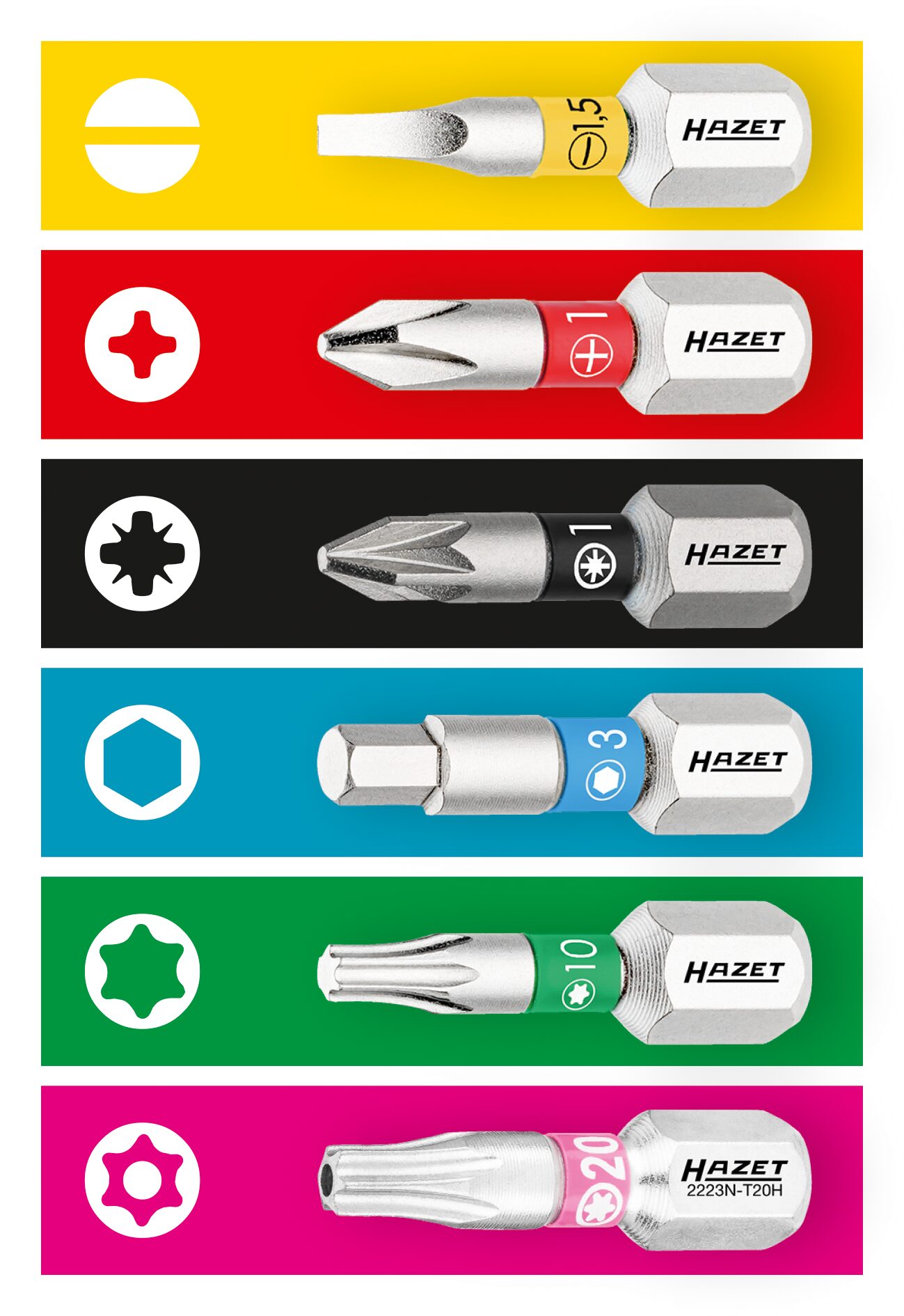 HAZET Steckschlüssel Satz 882 · Vierkant hohl 10 mm (3/8 Zoll), Vierkant hohl 6,3 mm (1/4 Zoll), Sechskant massiv 6,3 (1/4 Zoll) · Anzahl Werkzeuge: 46