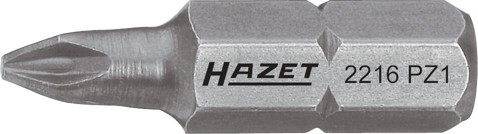 HAZET Bit 2216-PZ3 · Sechskant massiv 6,3 (1/4 Zoll) · Pozidriv Profil PZ · PZ3